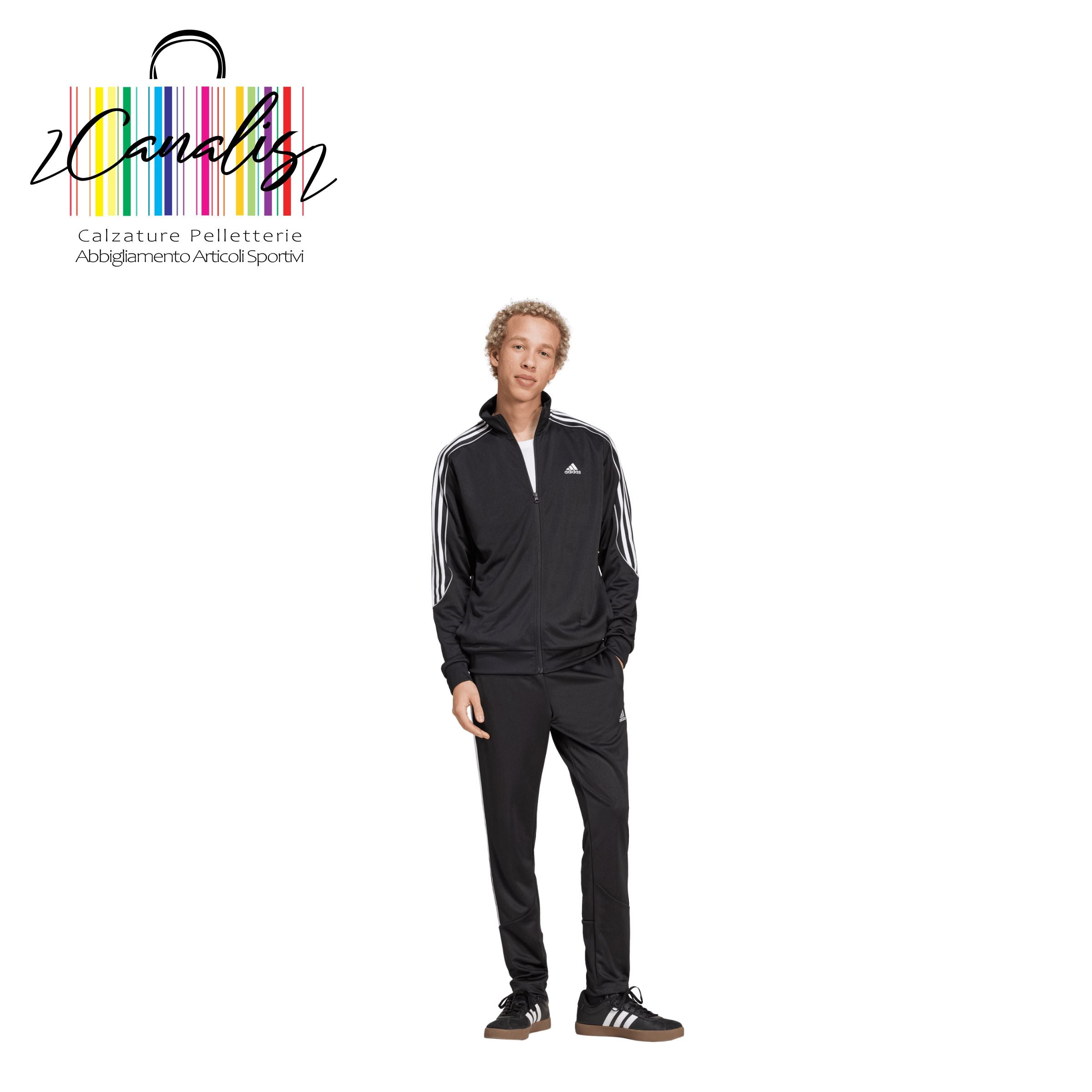TUTA UOMO IX1277 M 3S DK TS BLACK ADIDAS