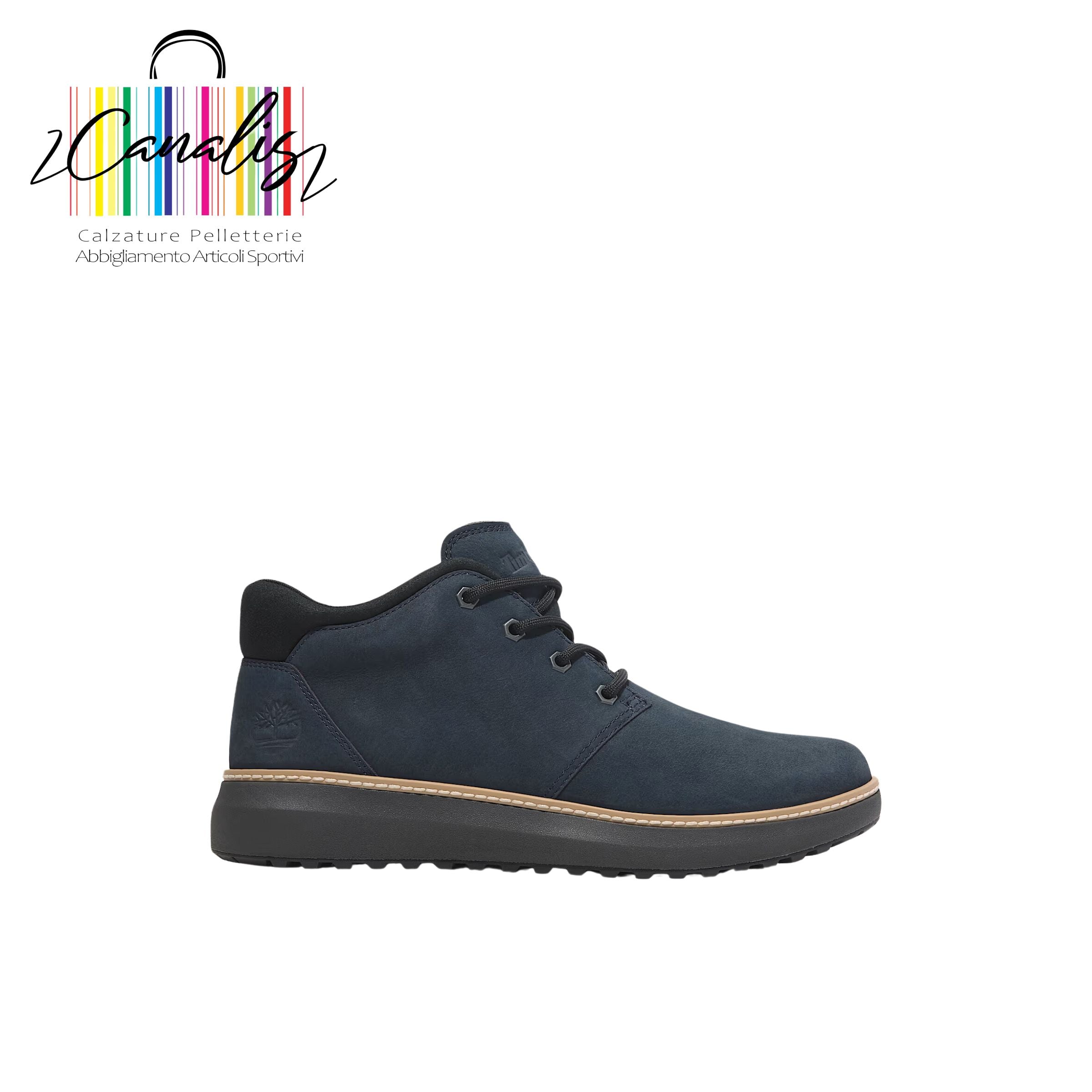 scarponcino uomo TB0A69Q5W061 HDRD MID LACE CHUKKA BOOT NAVYN timberland