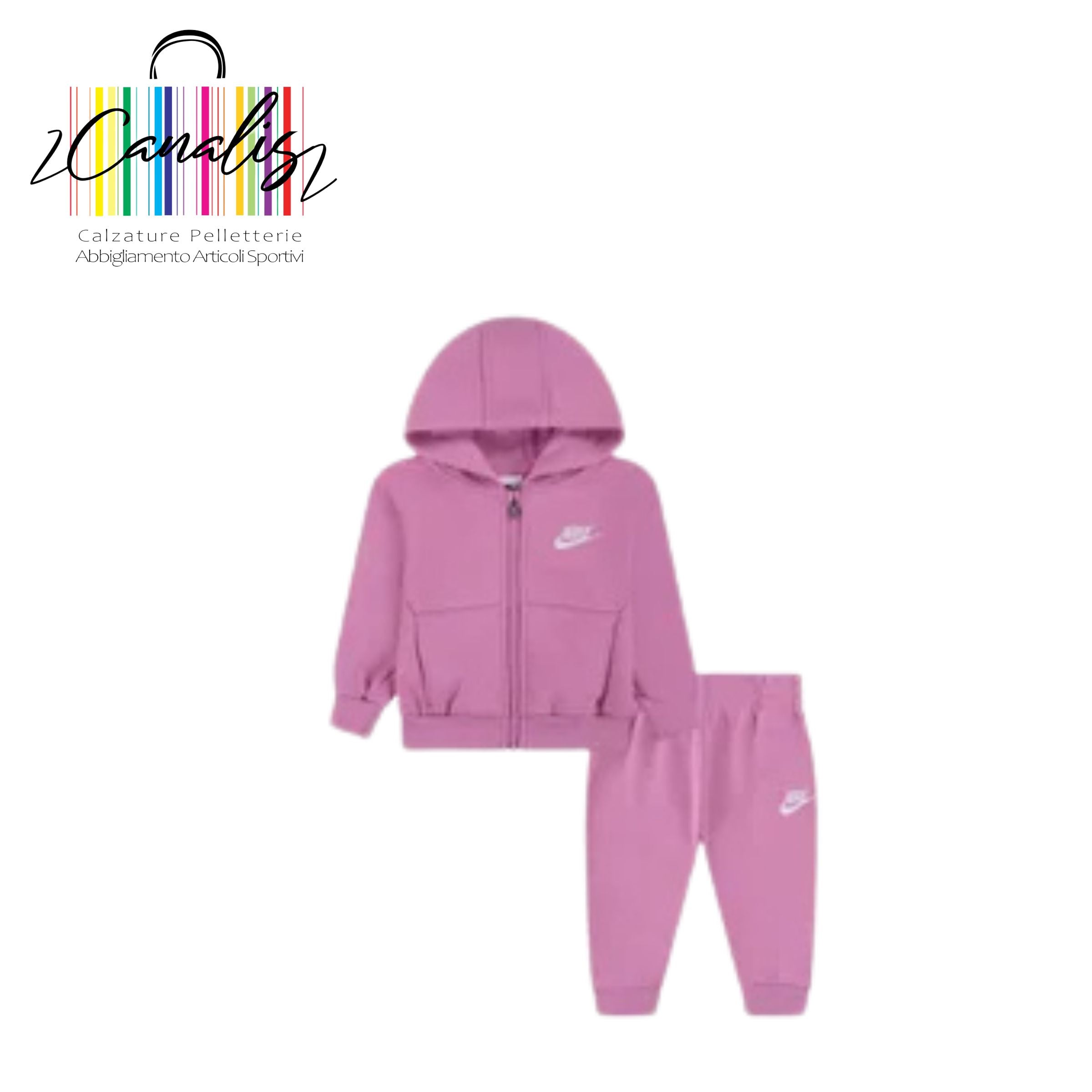 tuta bimba 12/24 mesi 66M485-ACG NKN LBR FT FZ CLUB SET / NKN LBR FT FZ CLUB SET nike