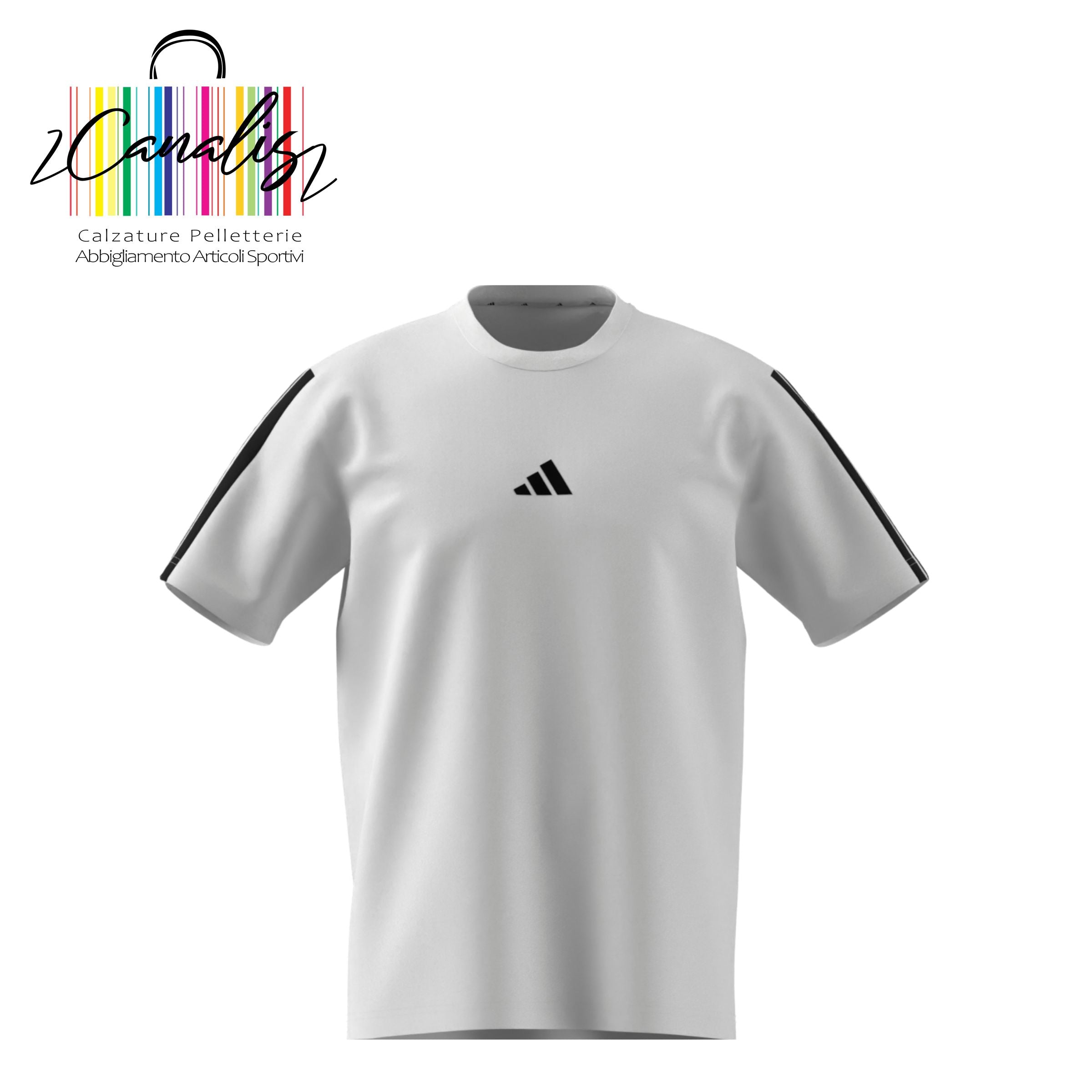 T-shirt adidas JW1952 M 3S SJ T B WHITE/BLACK