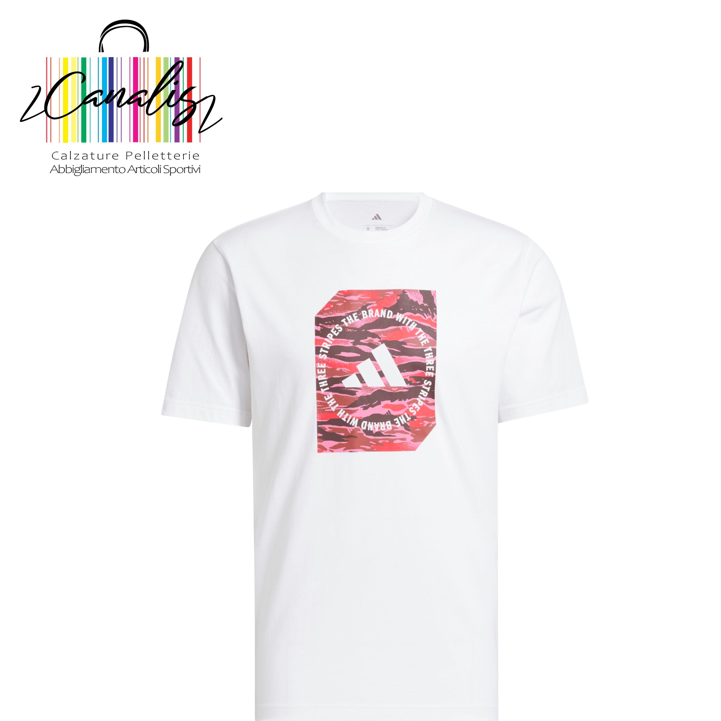t-shirt uomo JI6763 M C CAMO BOX T WHITE adidas T-shirt in stile camo.