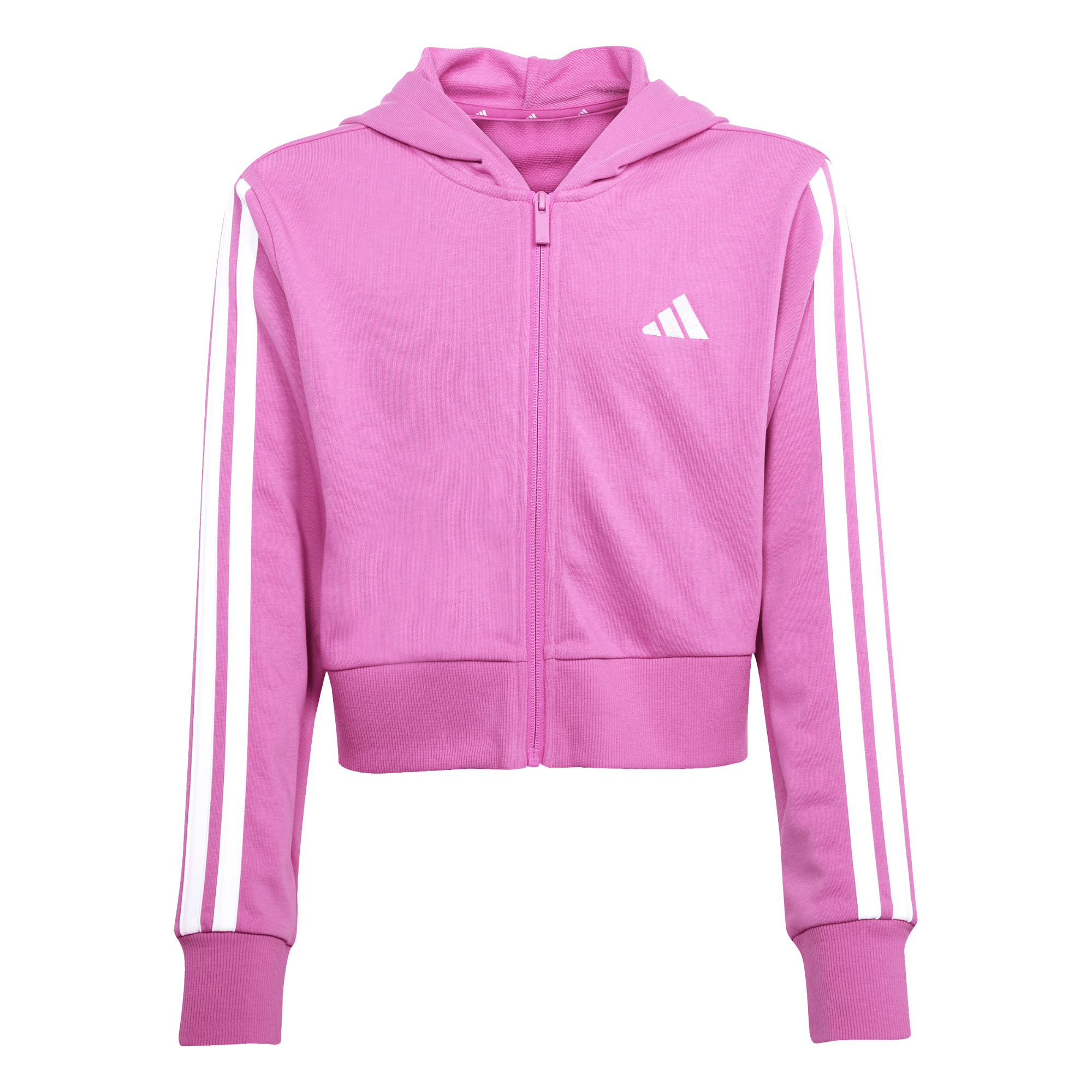 JD8165 JG 3S FT FZ CRO SELUFU/WHITE felpa con cappuccio Essentials Full-Zip Junior bambina adidas