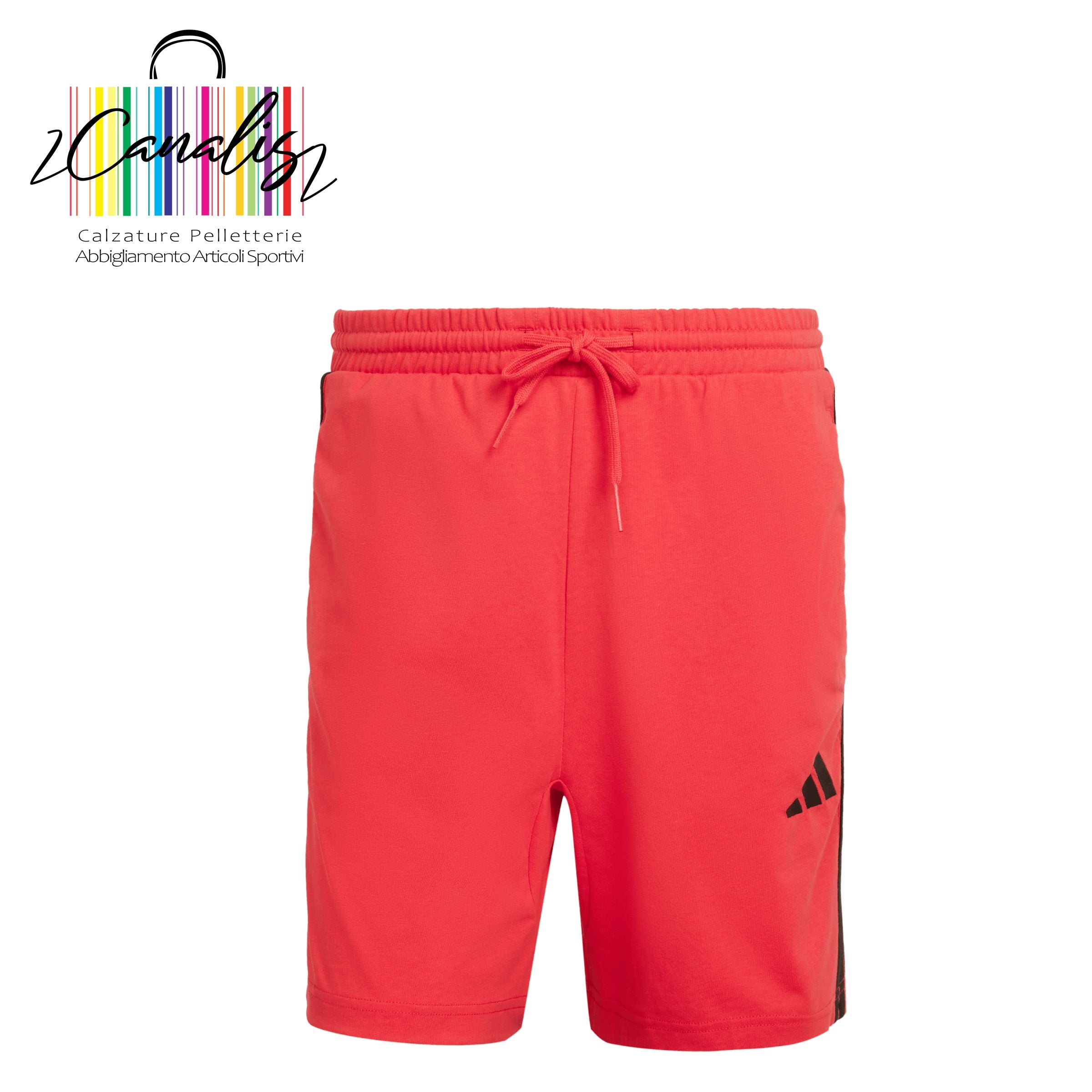 JE6423 M 3S SJ 7 SHO PURRUB/BLACK SHORT UOMO Short Essentials 3-Stripes Single Jersey ADIDAS