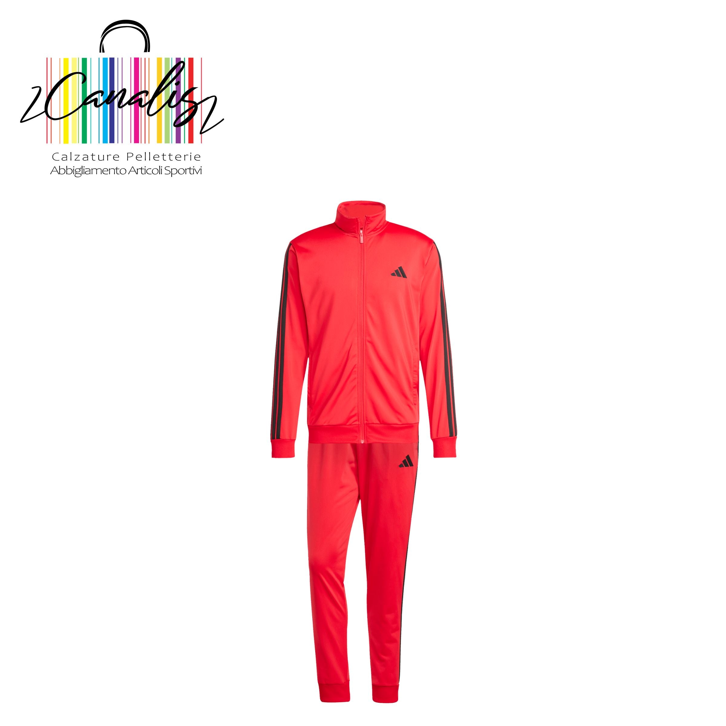 JI8852 M 3S TR TT TS PURRUB Tuta Sportswear Basic 3-Stripes Tricot uomo adidas