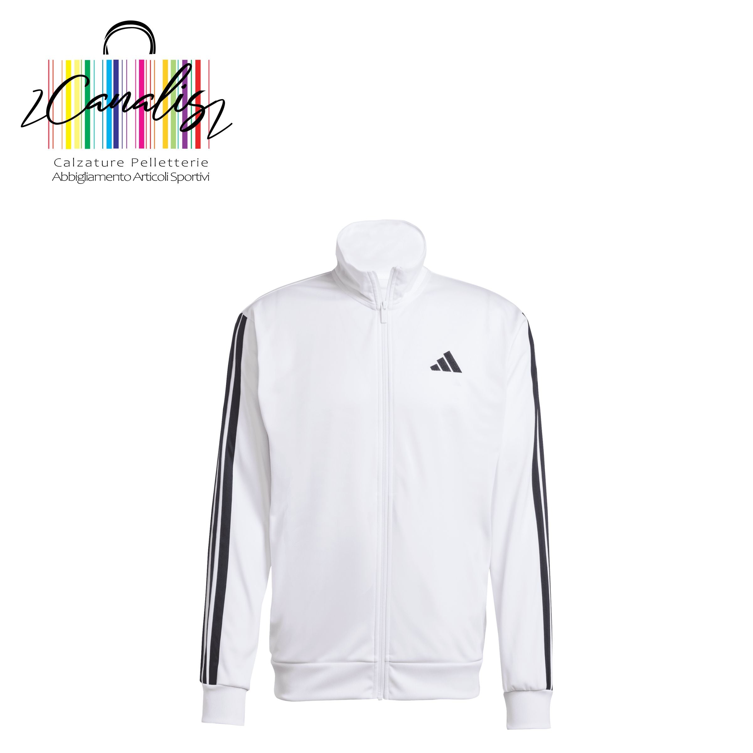 JN6491 M 3S TR TT WHITE Giacca da allenamento 3-Stripes Tricot Regular adidas