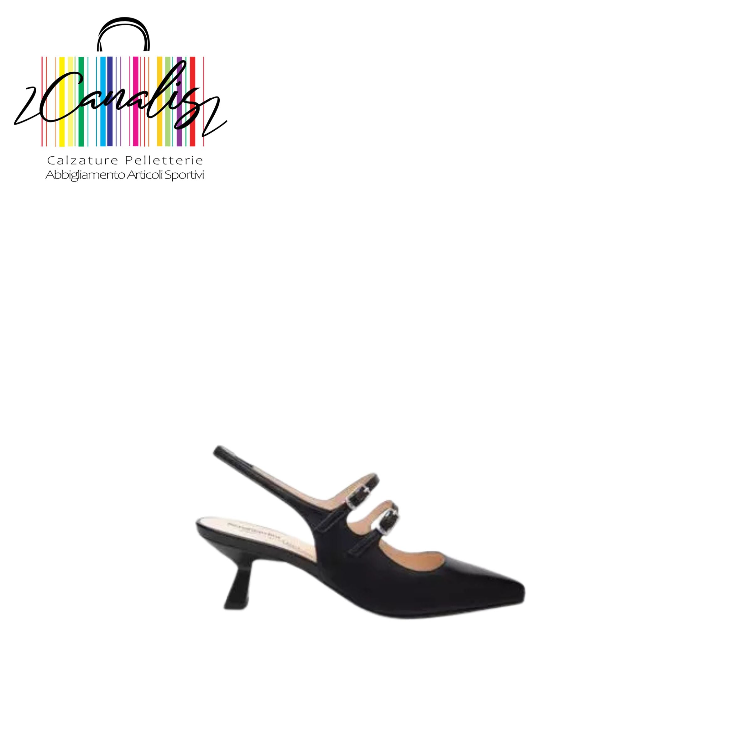 E512252DE 100 SCARPA DONNA-TOM.PELLE-F.GOMMA NeroGiardini