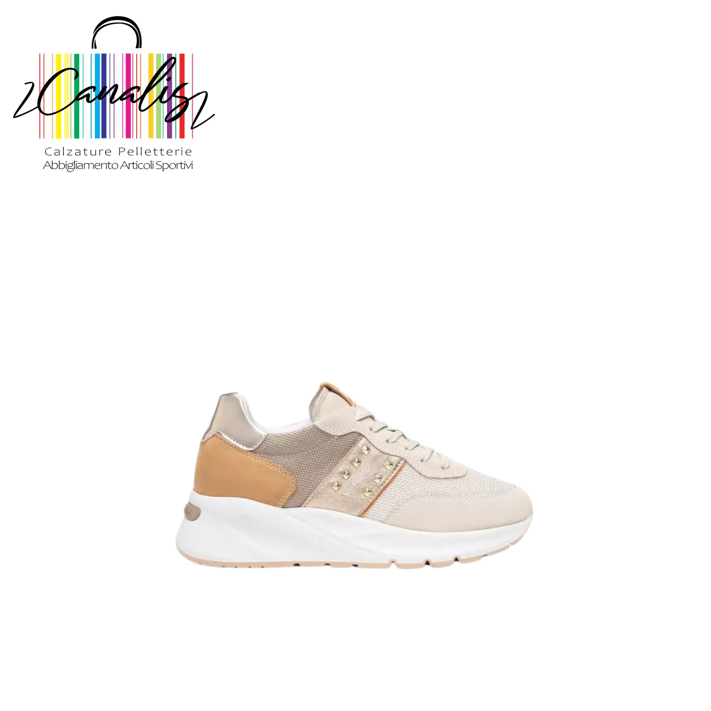 E512863D 714 SCARPA DONNA-TOM.PELLE-F.GOMMA NeroGiardini
Sneakers Donna in Suede, Tela e Materiale Tecnico