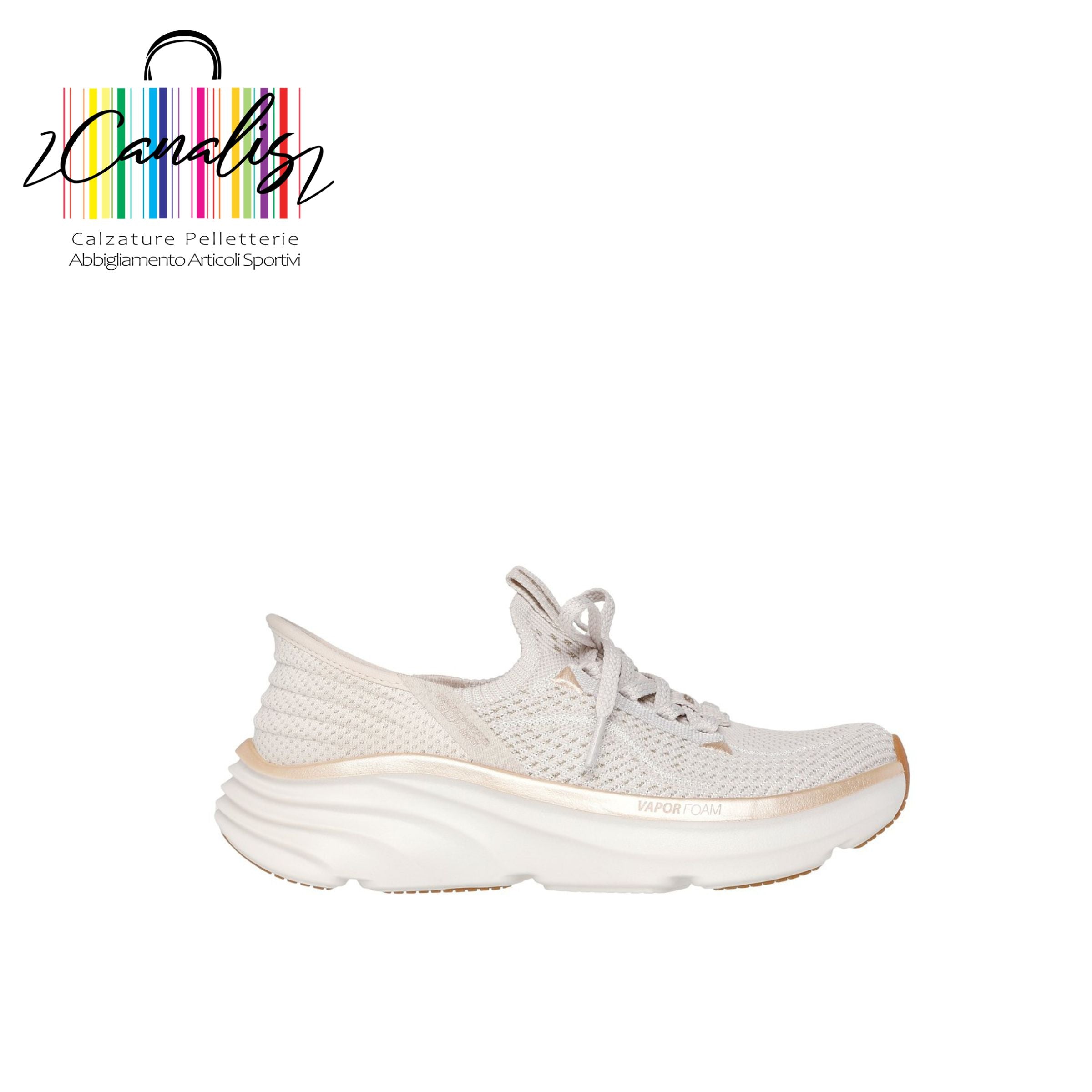 150584 Metallic Engineered Stretch Knit Fixed Lace S SKECHERS