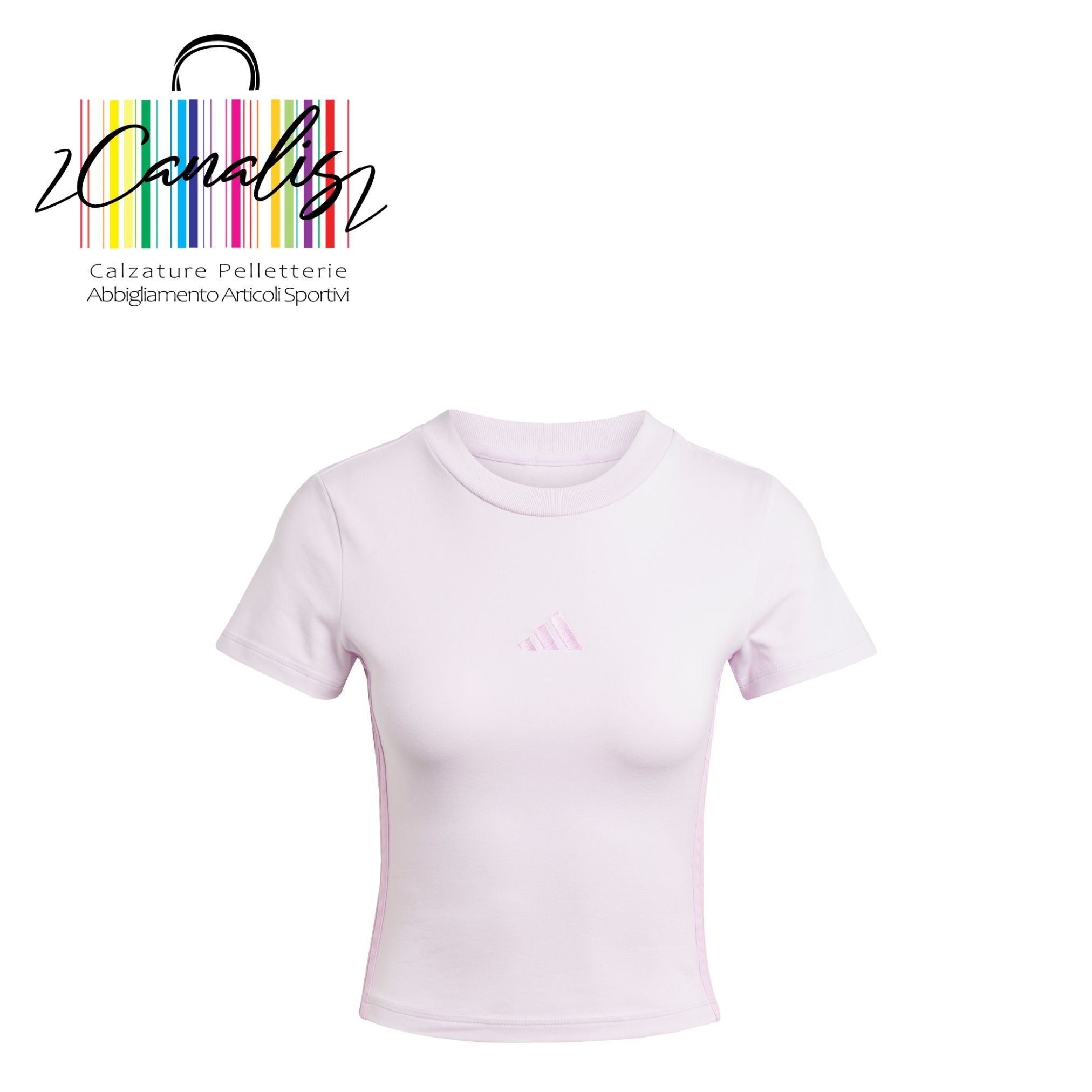 JE1248 W 3S SJ BABY T T-shirt Essentials 3-Stripes Slim Baby ICELAV/BLIL adidas