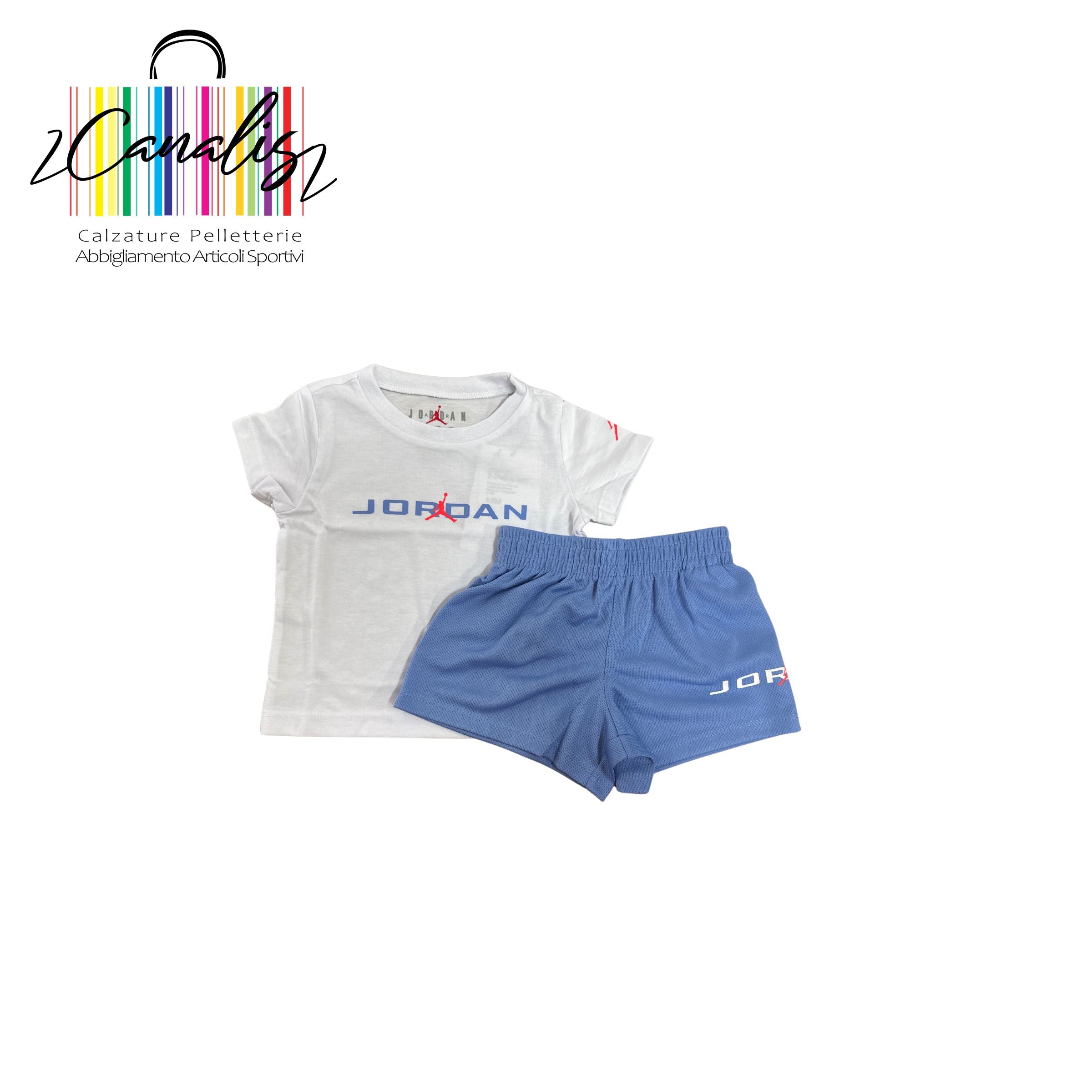 85D676-U8H JDN MJ BASELINE MESH SHORT completo Jordan Junior 2/7 anni