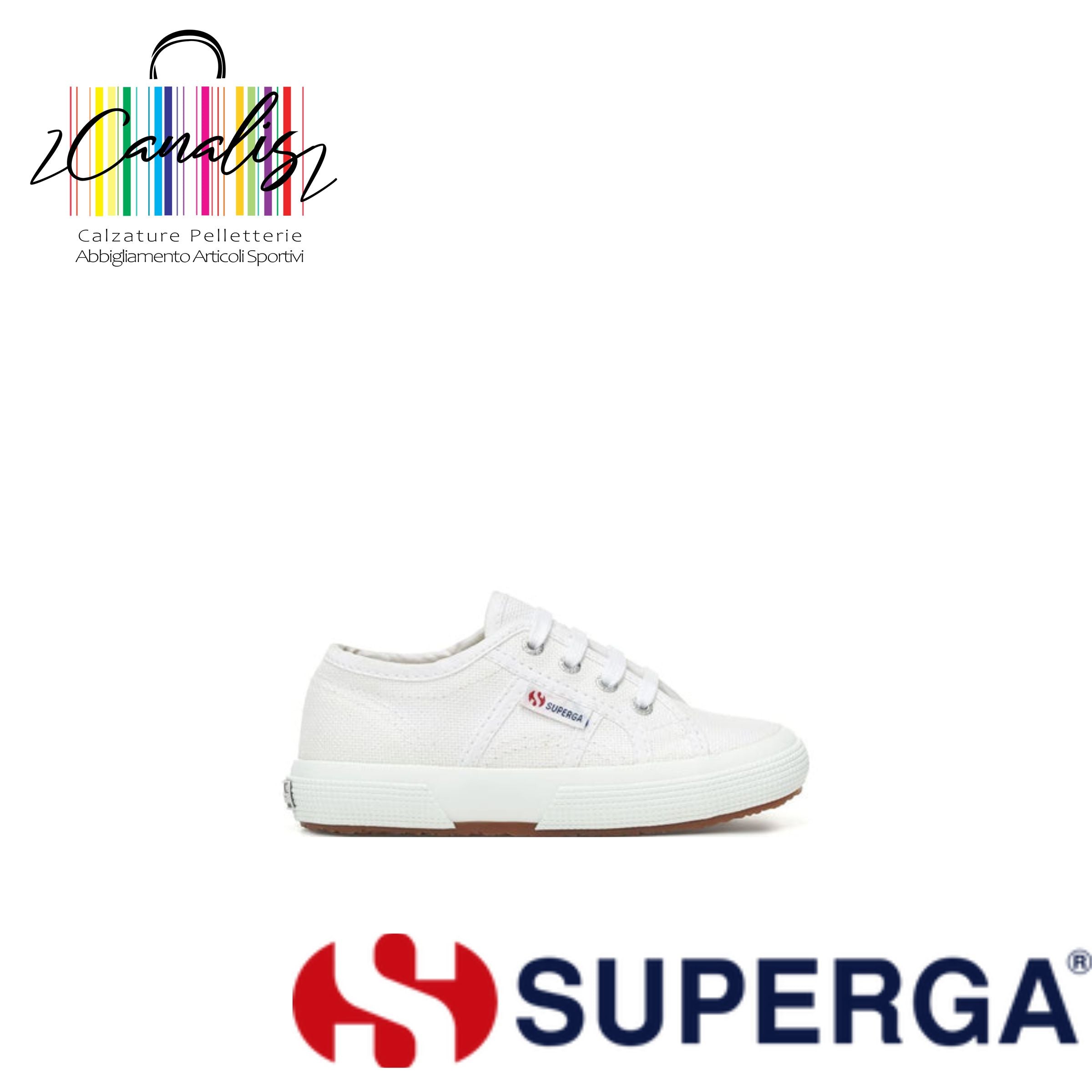 2750-JCOT CLASSIC - White 2750-JCOT CLASSIC
WHITE
Sneakers per Bambini Colore Bianco con Tomaia in Cotone SUPERGA
