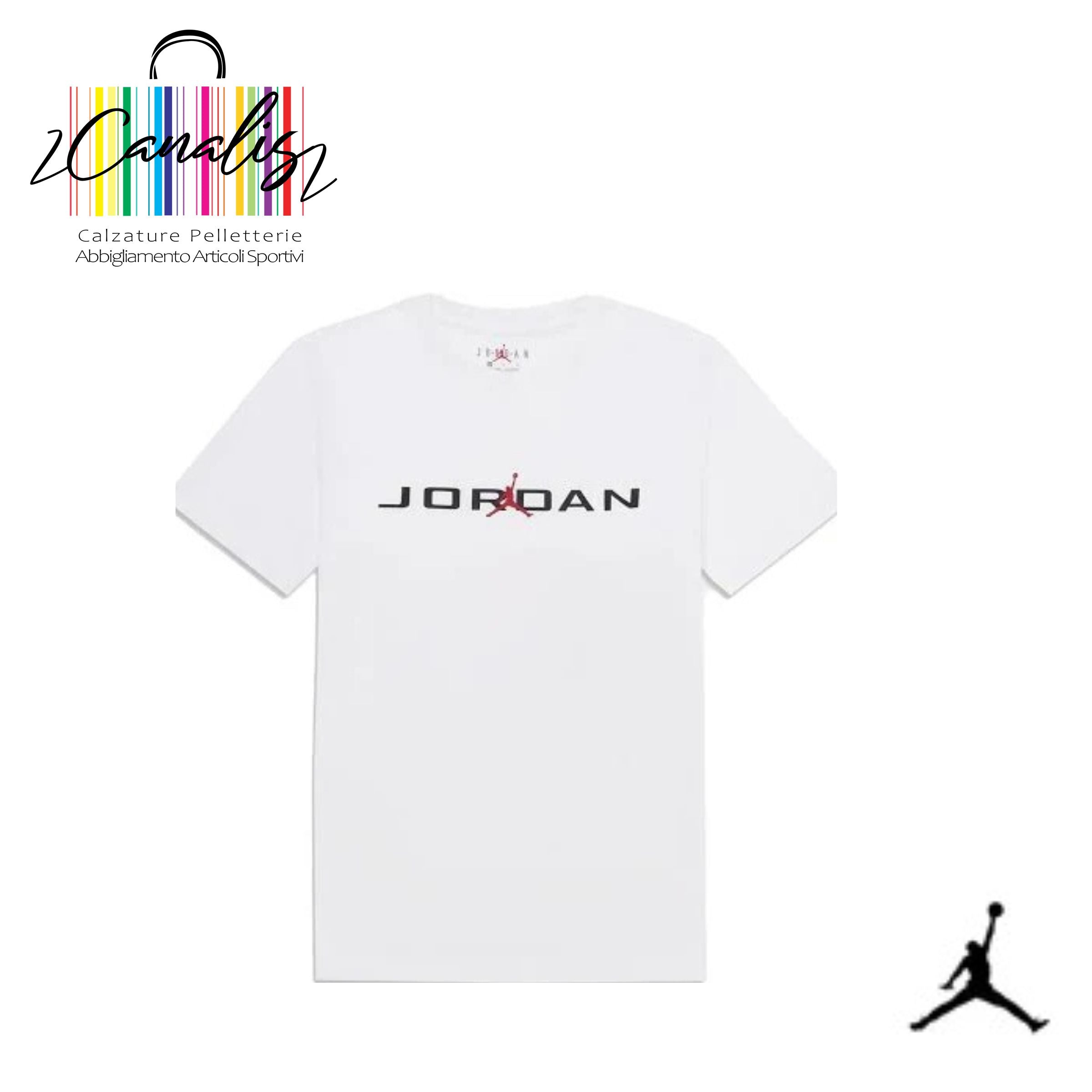 95D628- JDB MJ JD AIR STRETCH SS T-SHIRT RAGAZZO 8/16 ANNI JORDAN JUNIOR