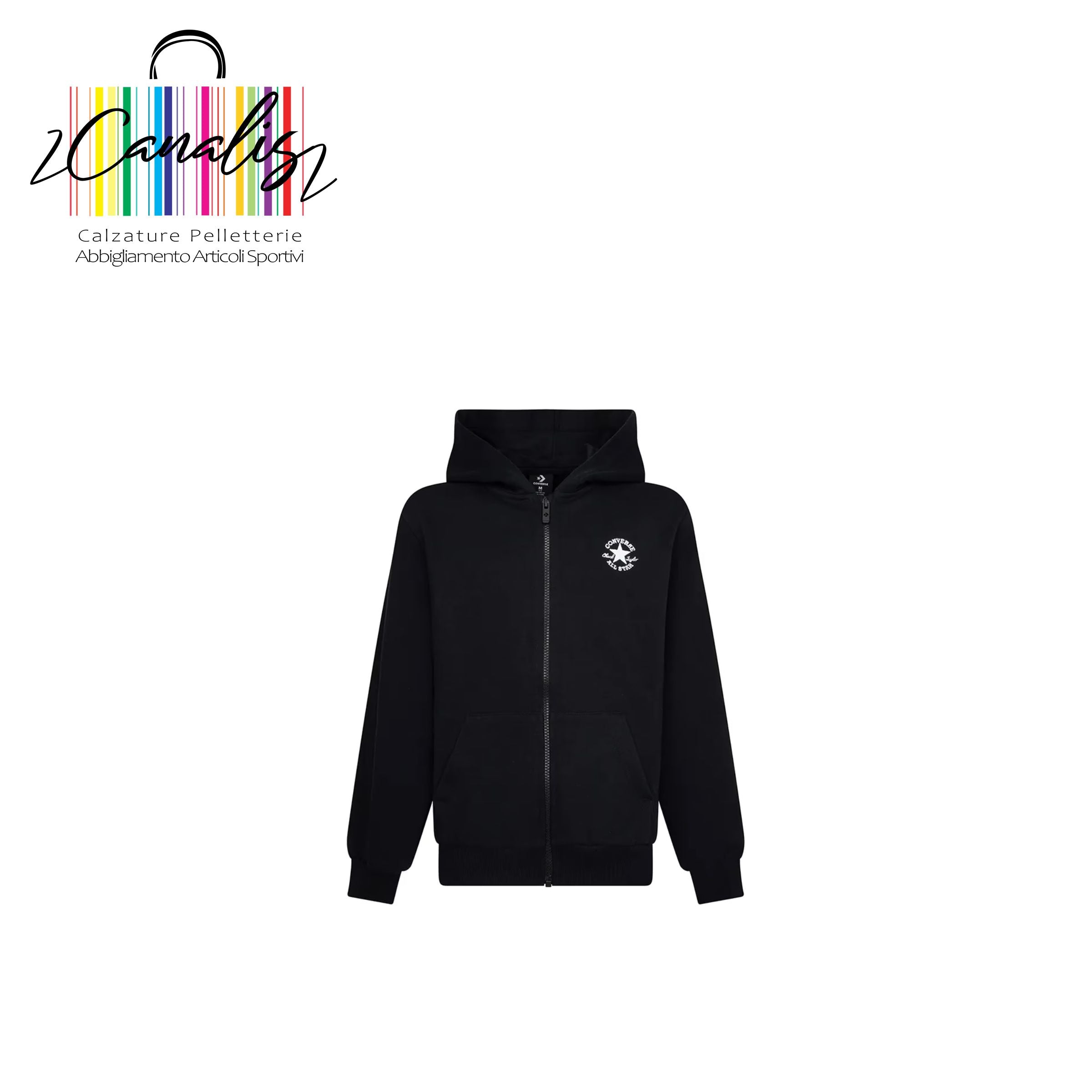 9CG706-023 CNVB DISSECTED CTP FULL ZIP felpa full zip cappuccio ft 8/16 anni CONVERSE