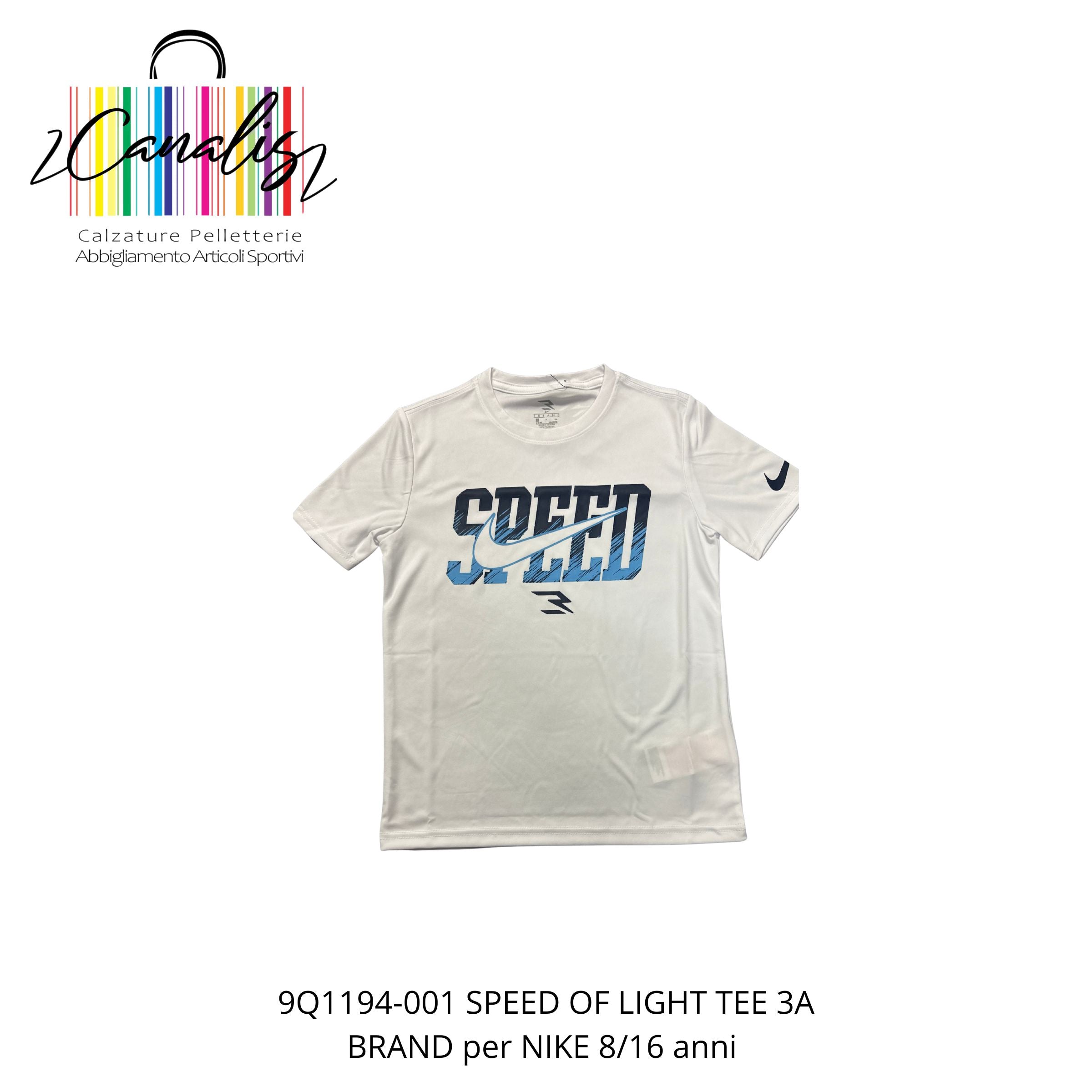 9Q1194-001 SPEED OF LIGHT TEE 3A BRAND per NIKE 8/16 anni