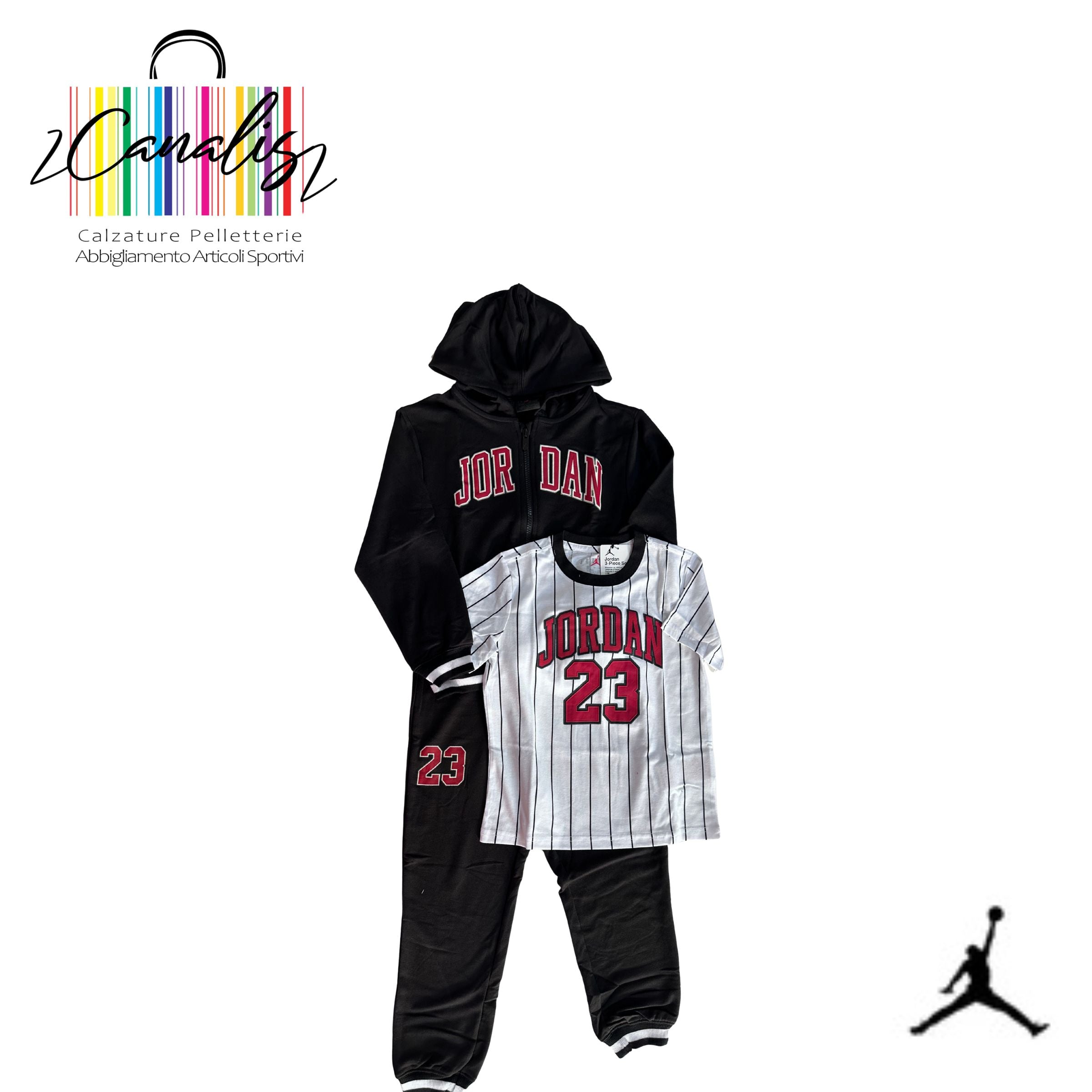 85F275-023 JDN MJ JERSEY FZ FT SET copleto bambino Jordan Junior 2/7 anni