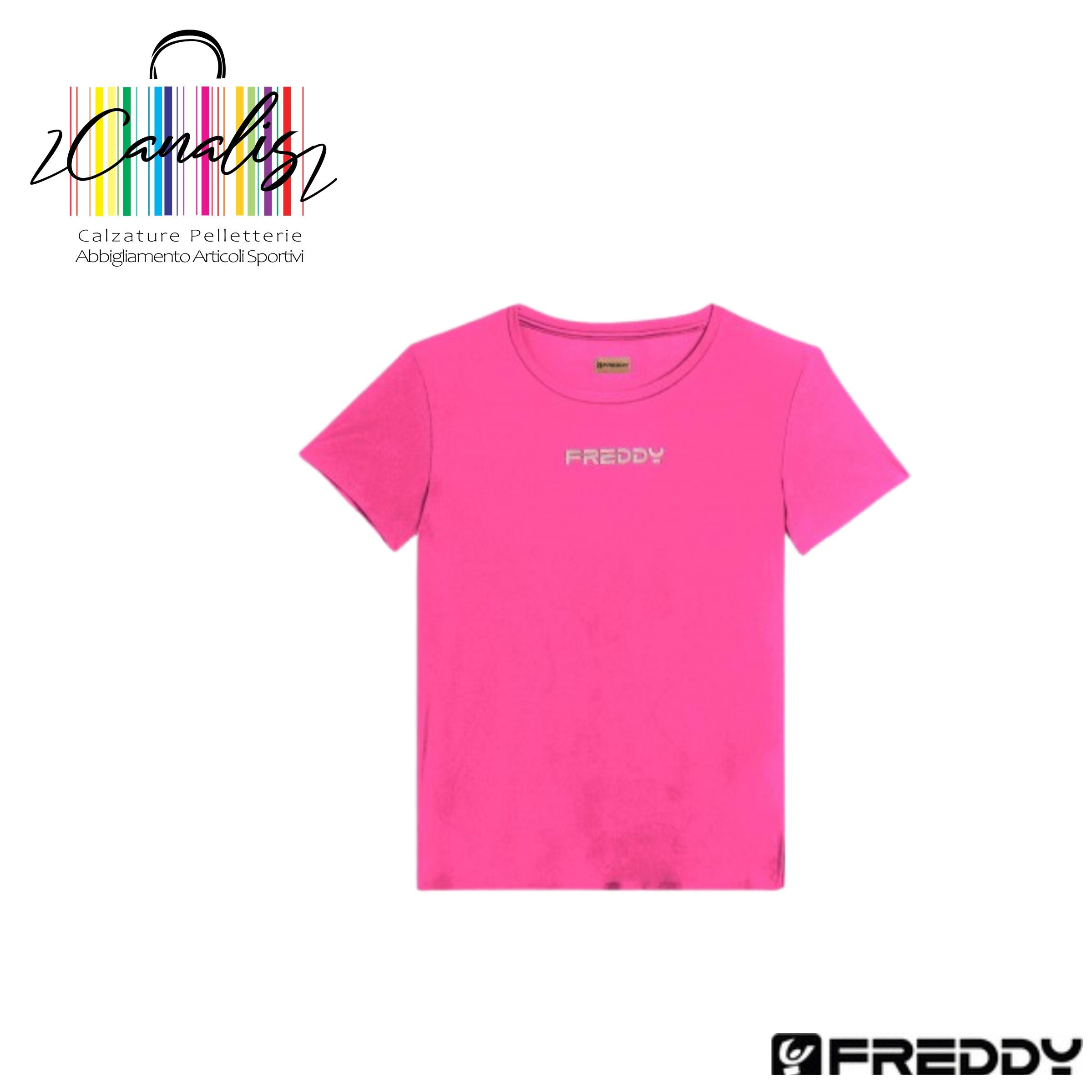 F25WSFT1 T-shirt tecnica con spacchi laterali e fit regolare FREDDY