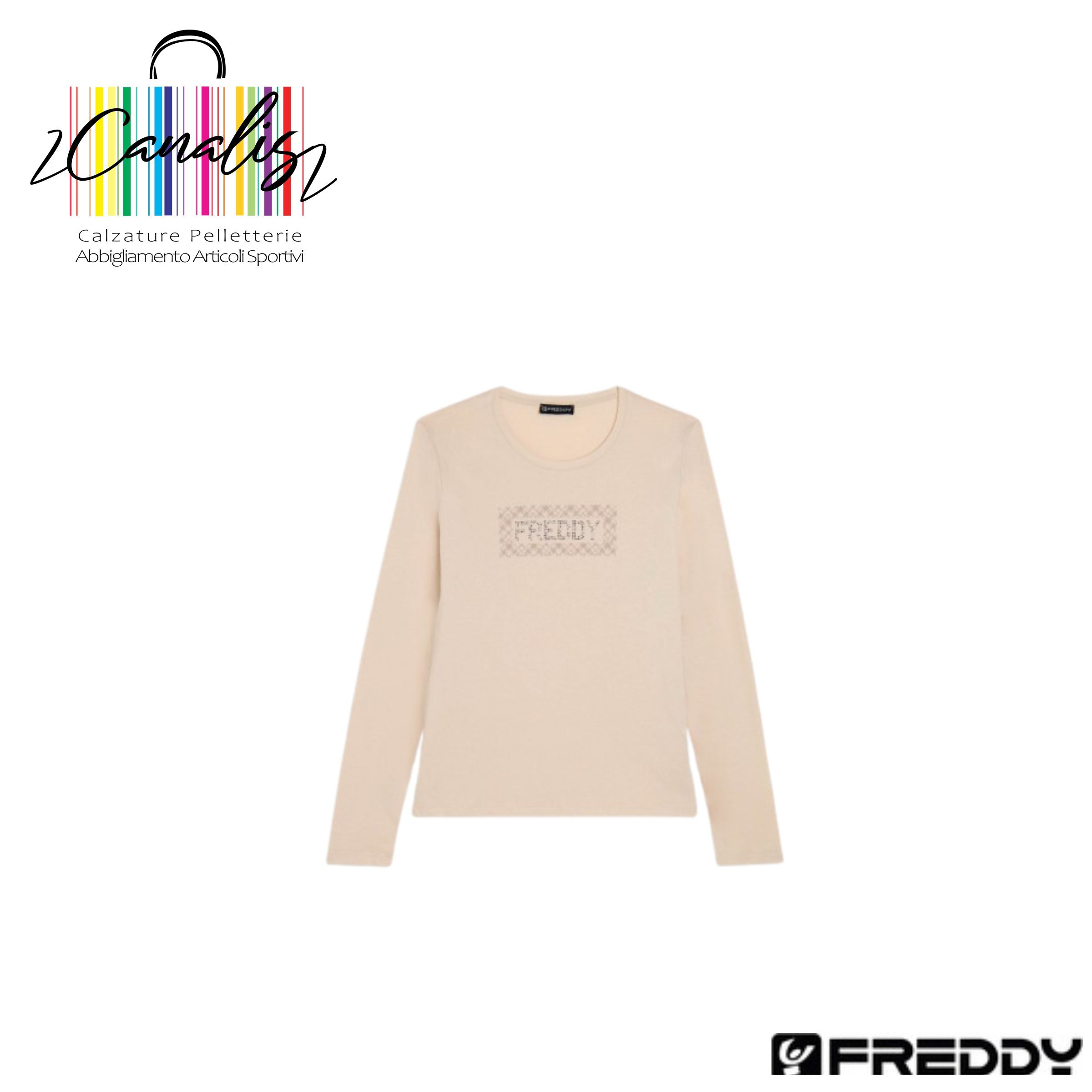 F25WTRT5 T-shirt comfort manica lunga con retro stampato FREDDY