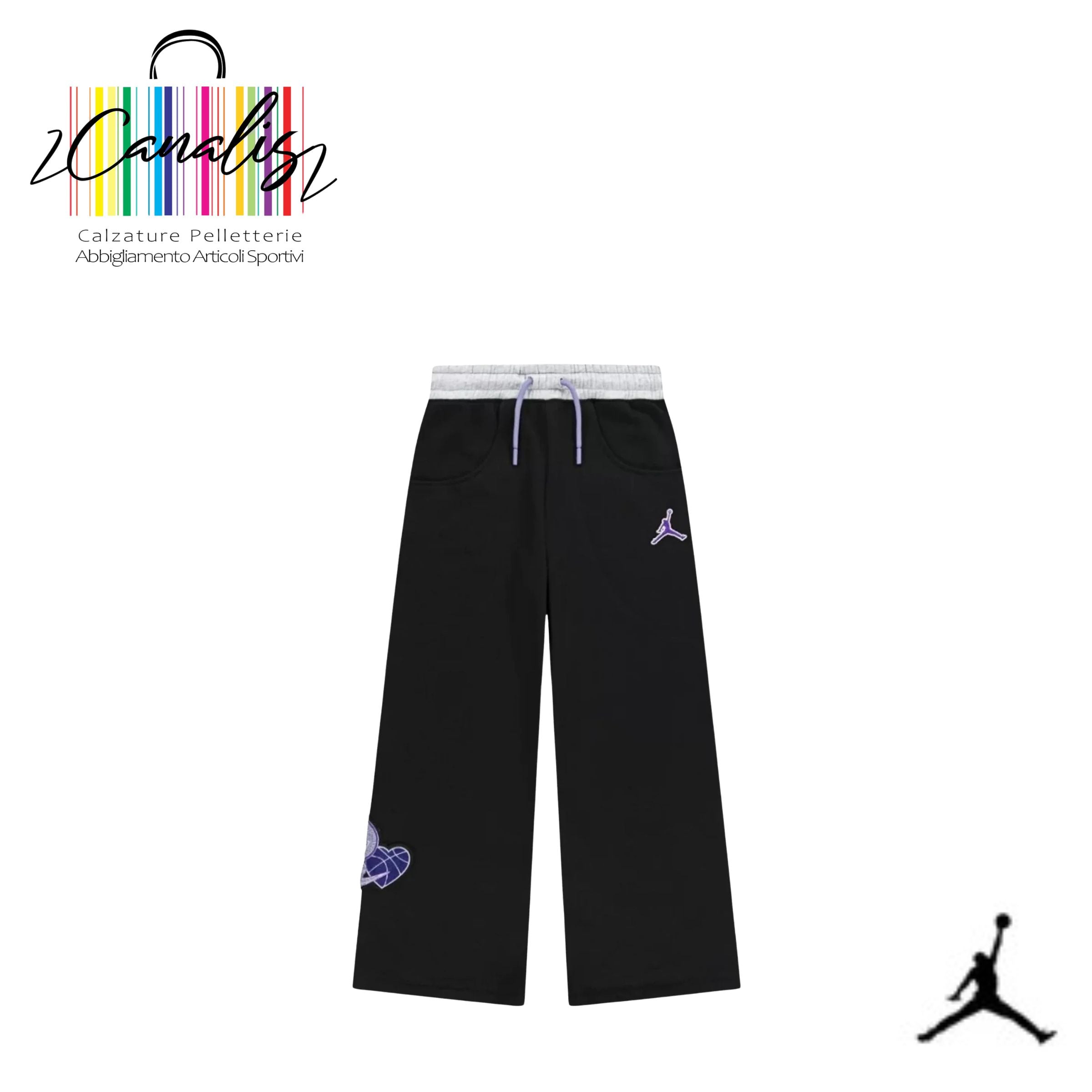 45F194-023 JDG BLUE JEANS & BLING FL PANTALONE FELPA RAGAZZA 8/16 anni JORDAN