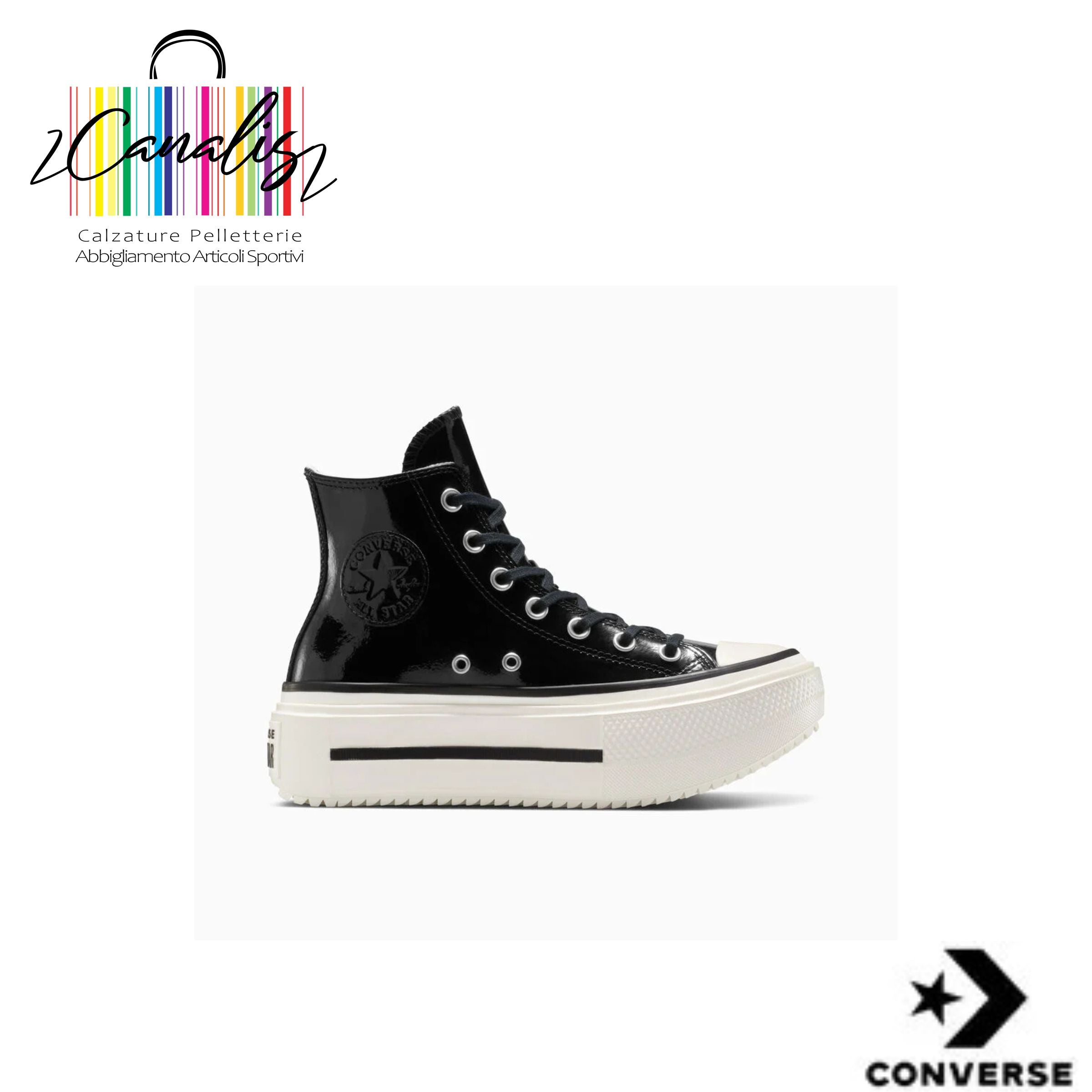 A12977C CTAS LIFT DOUBLE STACK HI Chuck Taylor All Star Lift Double Stack Platform Patent Leather