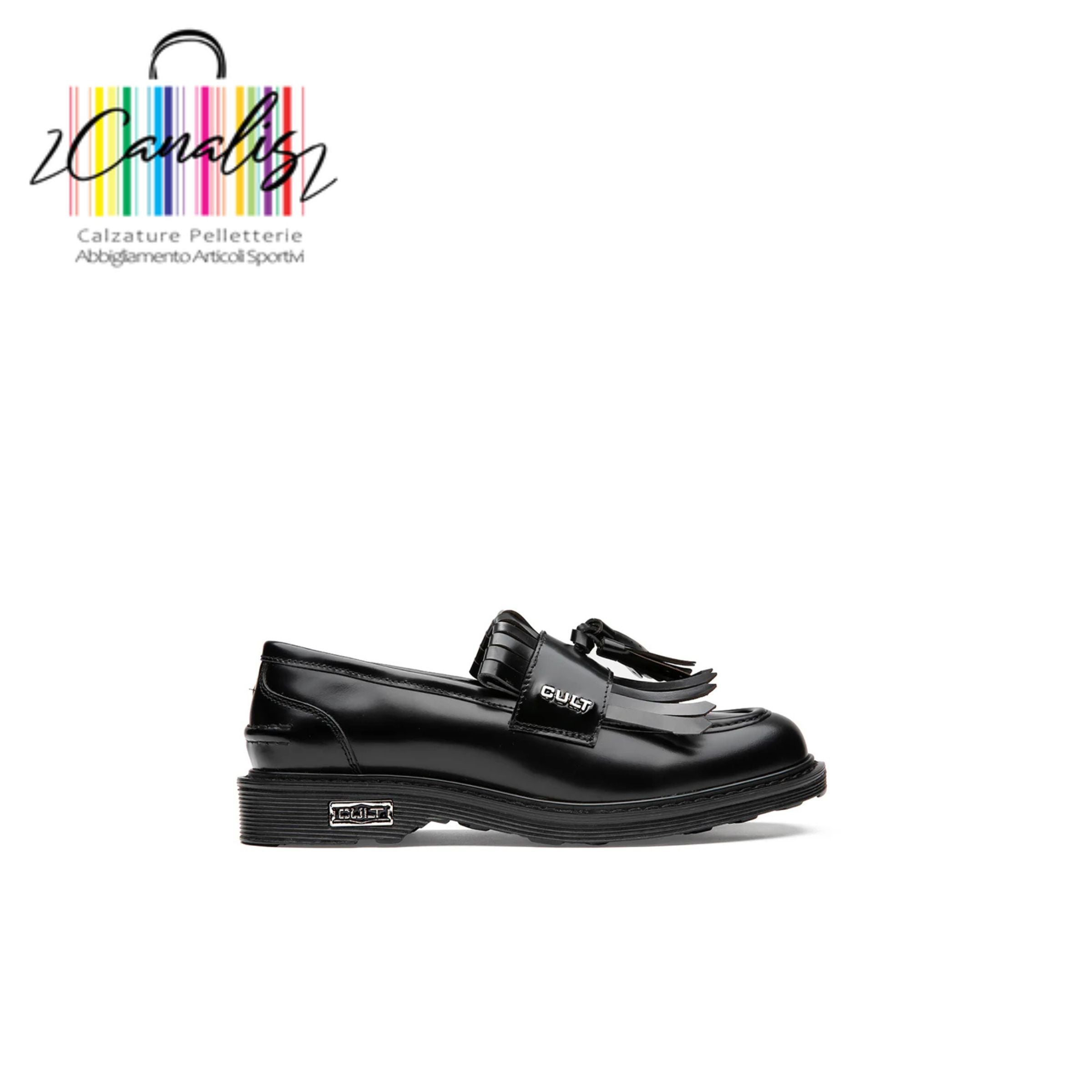 CLW457600 SABBATH 4576 LOW WBR.LEATHER BLACK MOCASSINO CULT