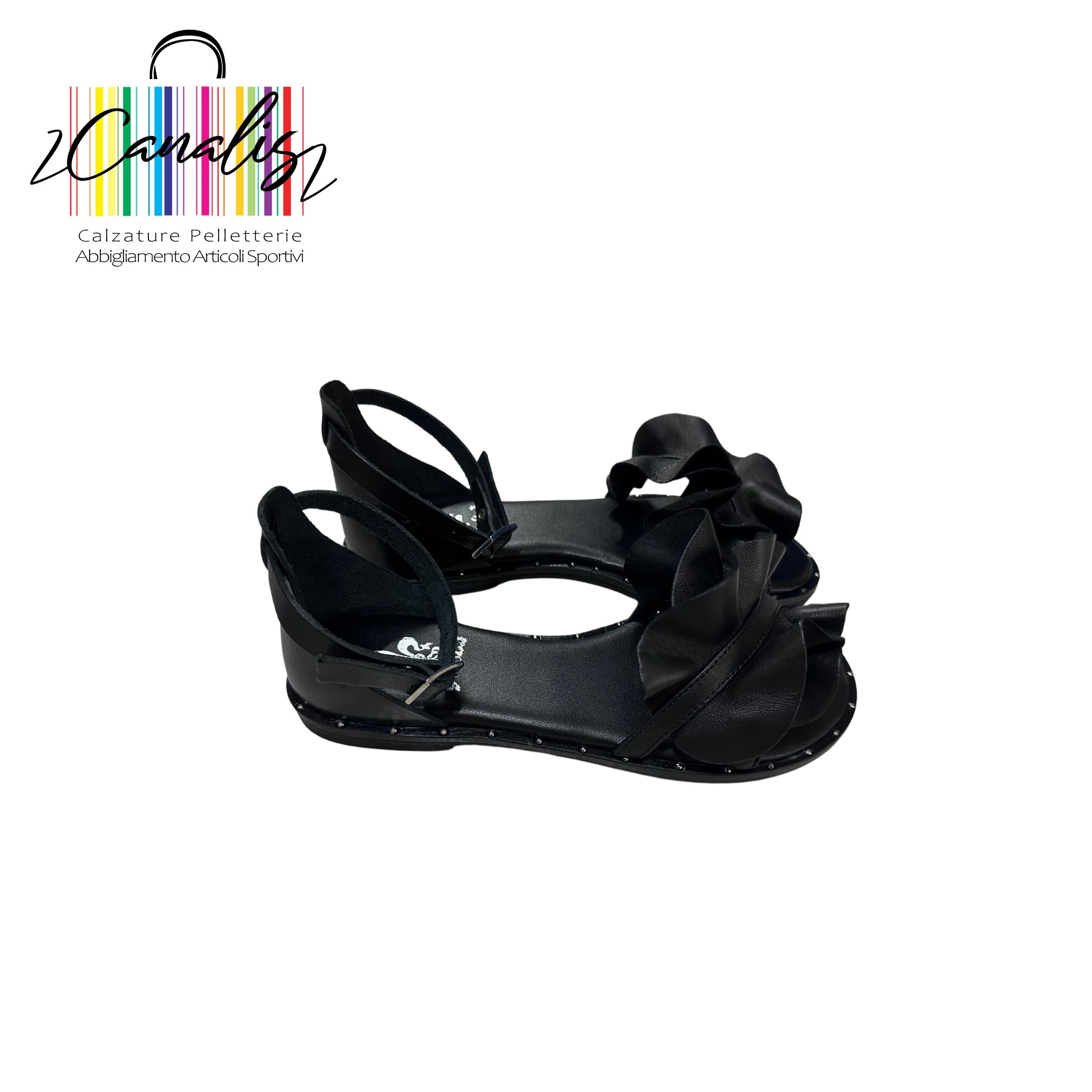 SANDALO SIVIGLIA 12 NAPPA NERO VACC NERO