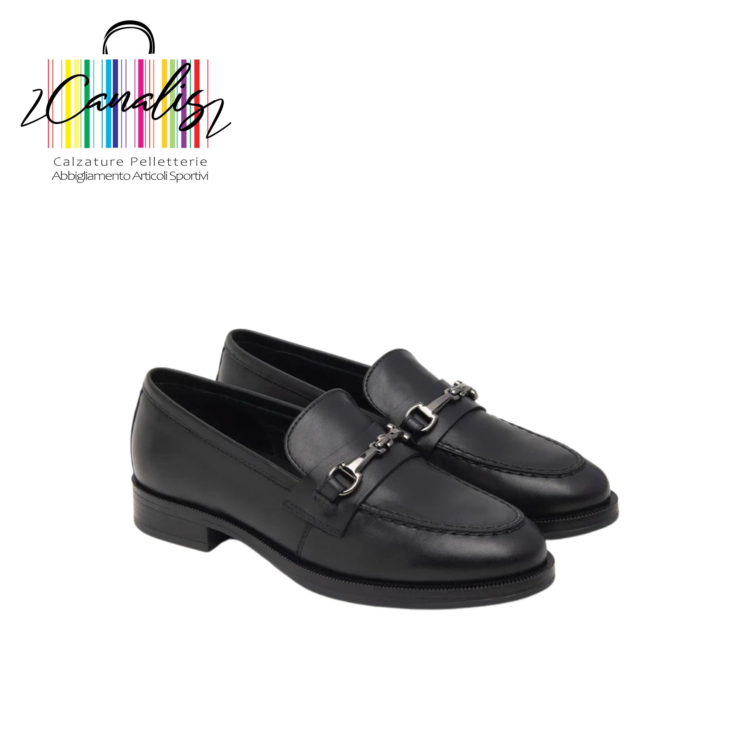 I411260D 100 SCARPA DONNA-TOM.PELLE-F.GOMMA NERO GIARDINI