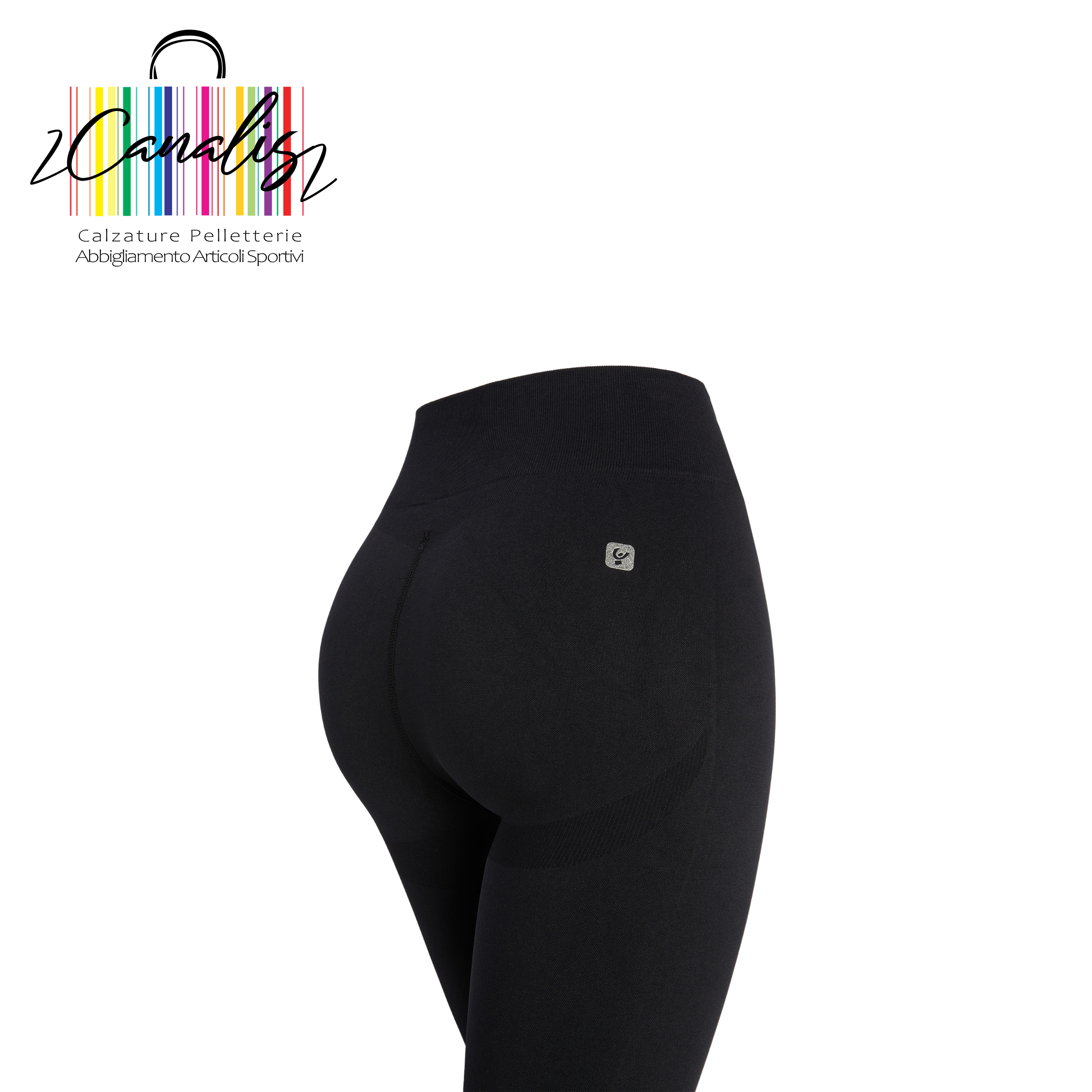 SF5HF315 Leggings seamless vita alta in costina e lunghezza 7/8 FREDDY