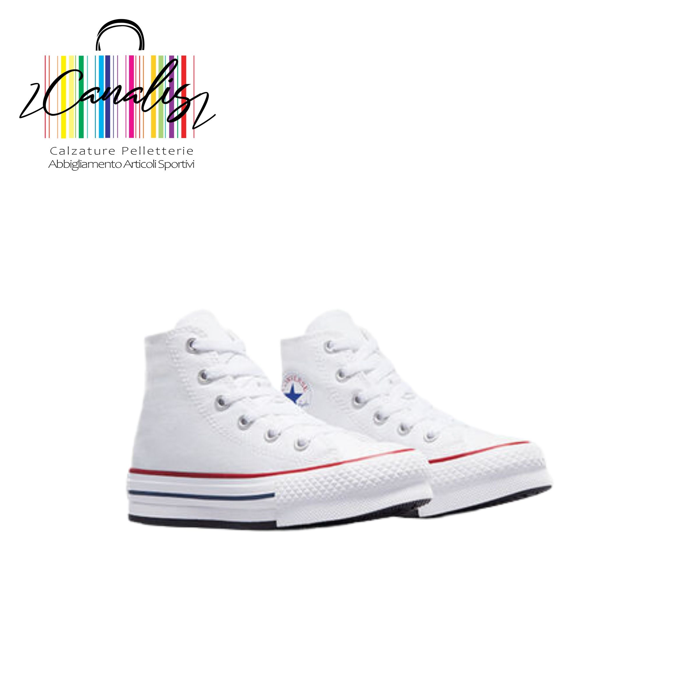 372860C CTAS EVA LIFT HI WHITE/GARNET/NAVY CONVERSE