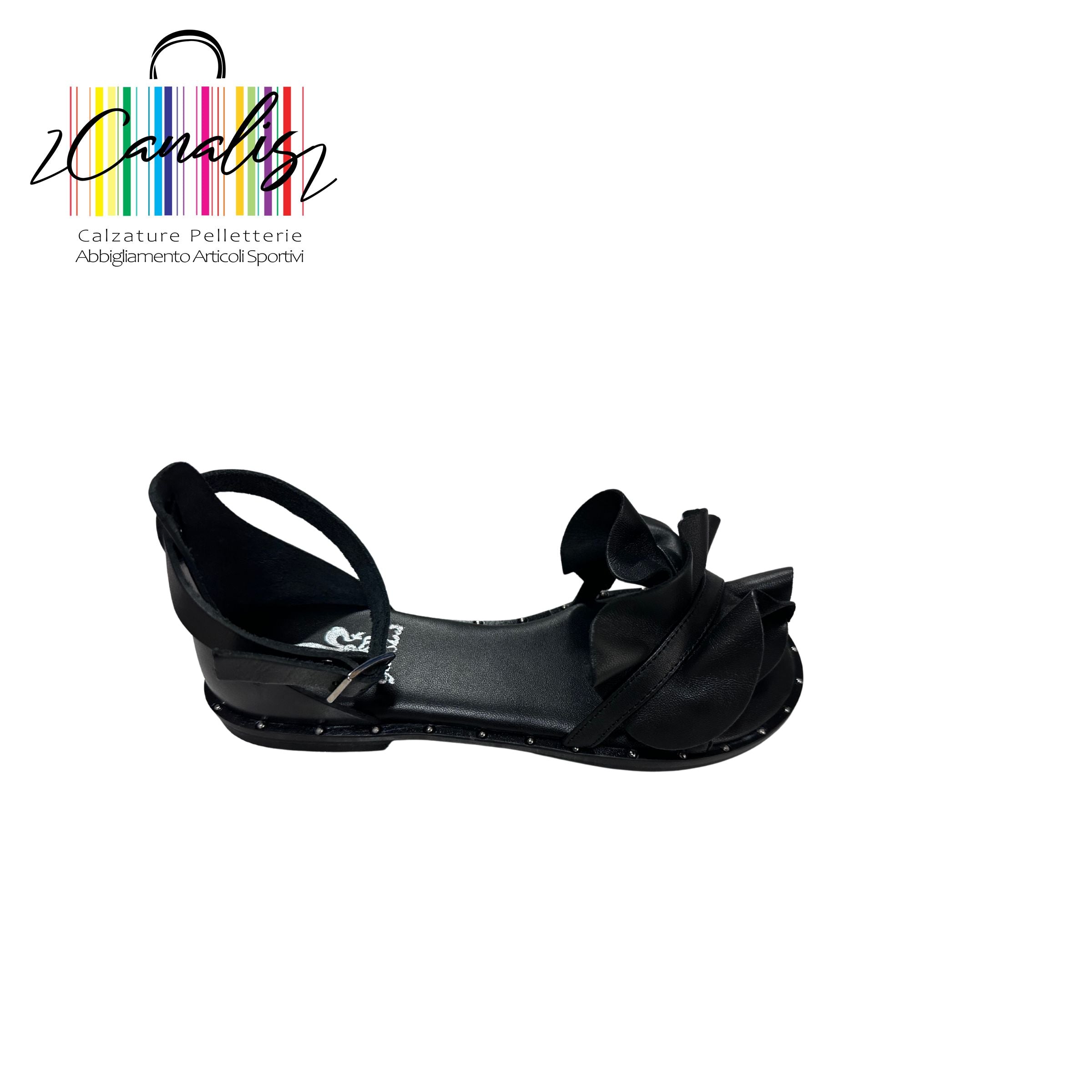 SANDALO SIVIGLIA 12 NAPPA NERO VACC NERO
