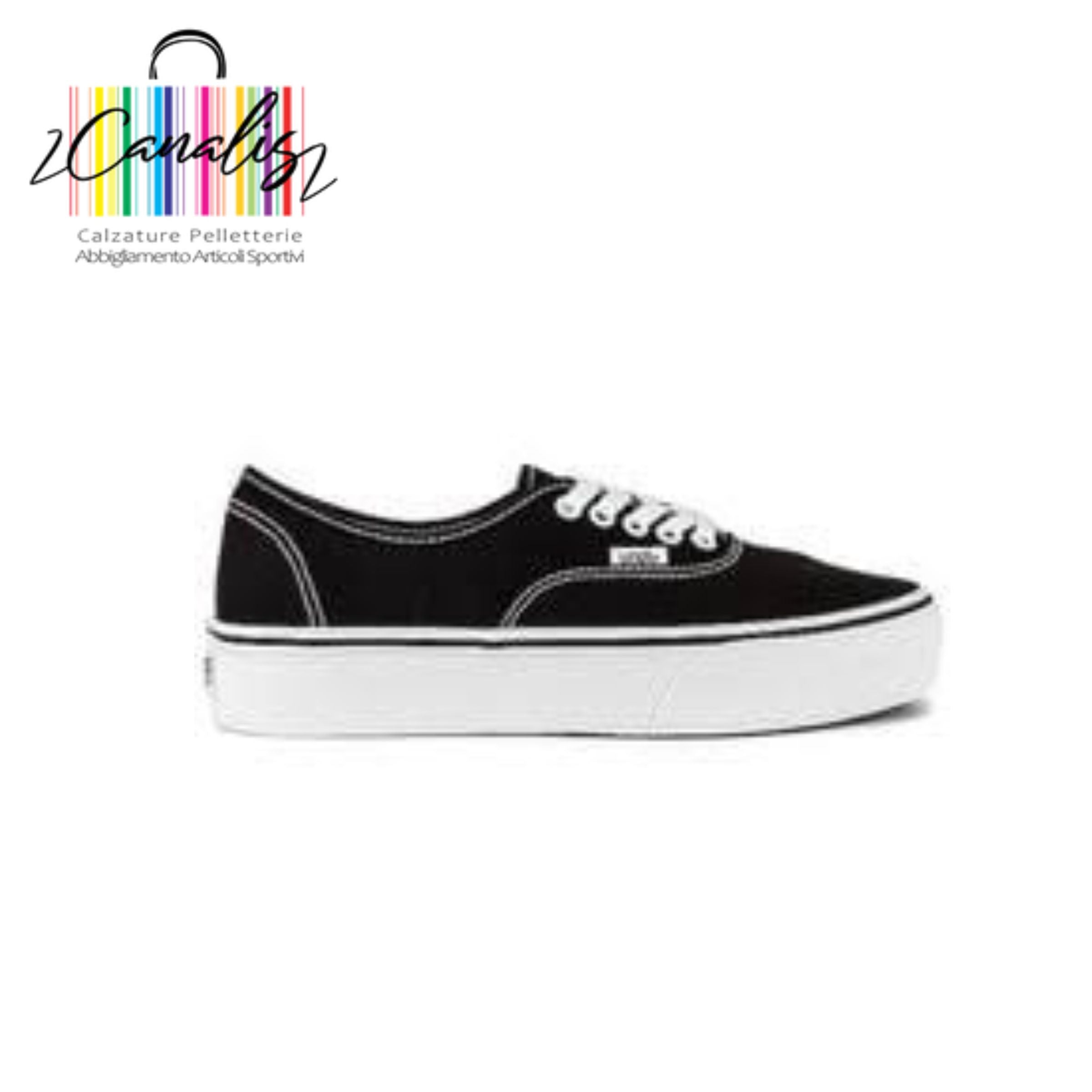 SCARPA DONNA WM Doheny Platform CANVAS (Canvas) Black/White VANS