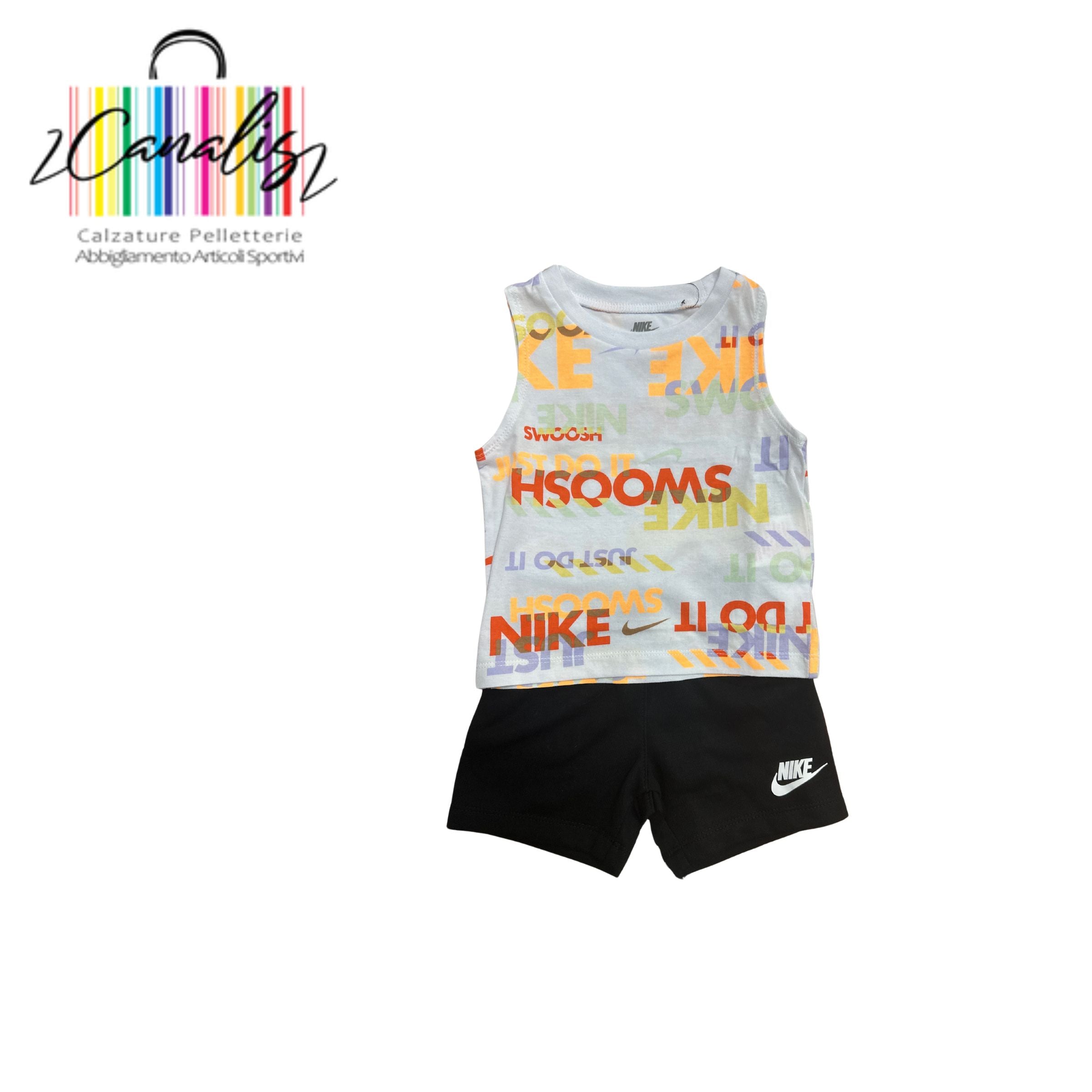 completo canotta 86M044-023 B NSW PE AOP TANK SHORT SET nike 2/7 anni