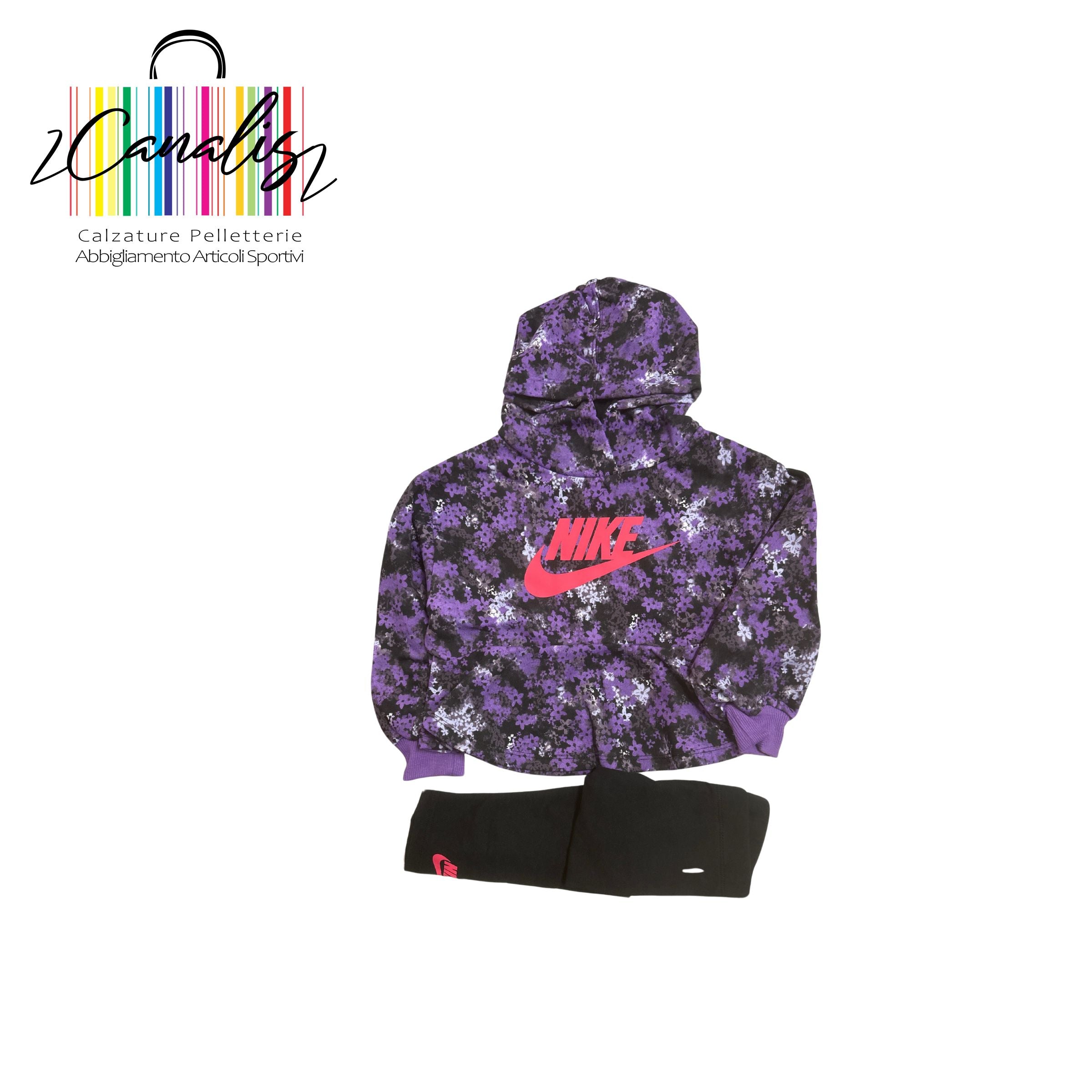 COMPLETO BAMBINA 36M177-023 FRESH CUT HOODIE LEGGING 2/7 ANNI NIKE