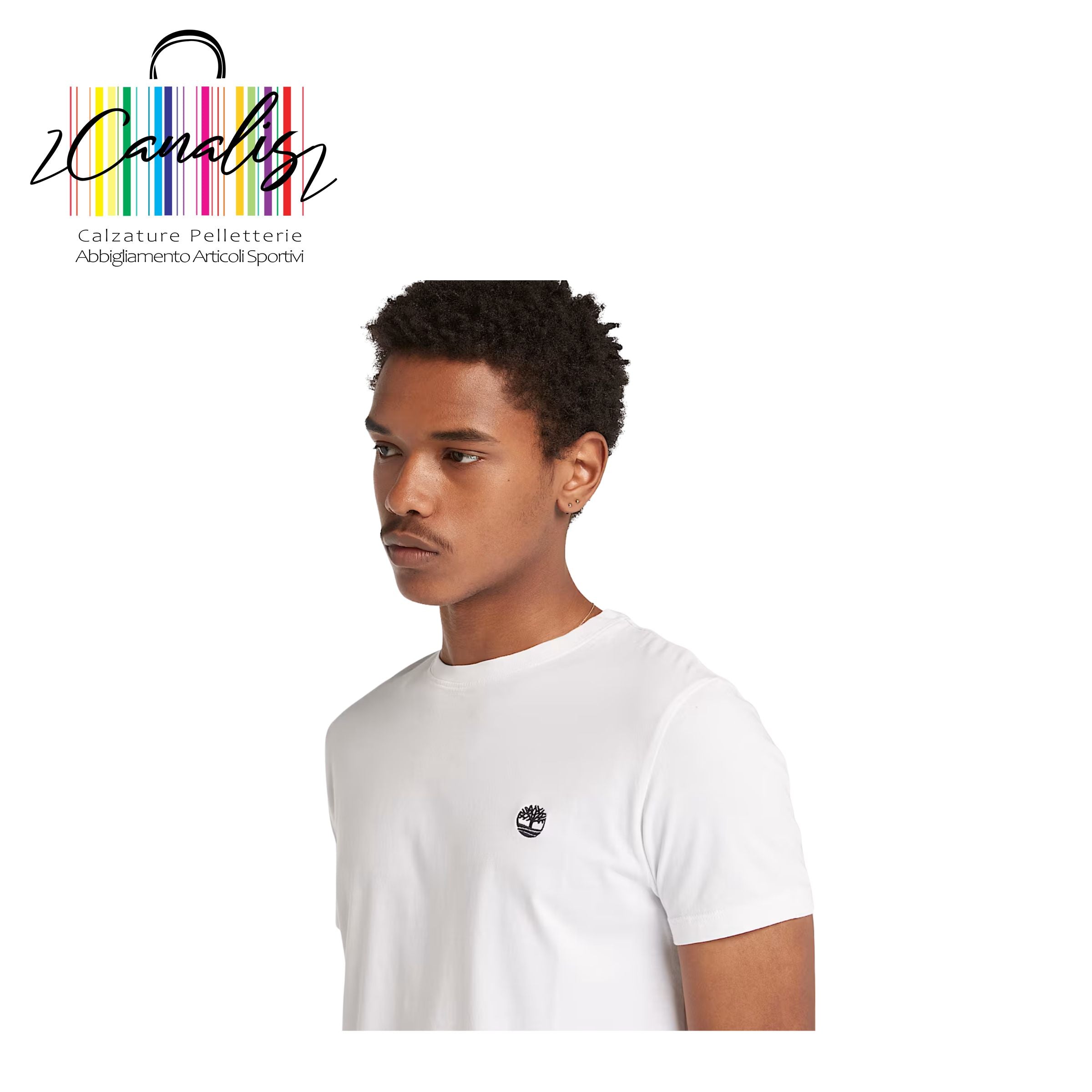 TB0A2BPR1001 DNRV Short Sleev Tee WHITE T-shirt a Maniche Corte Dunstan River da Uomo in bianco
SLIM-FIT TIMBERLAND