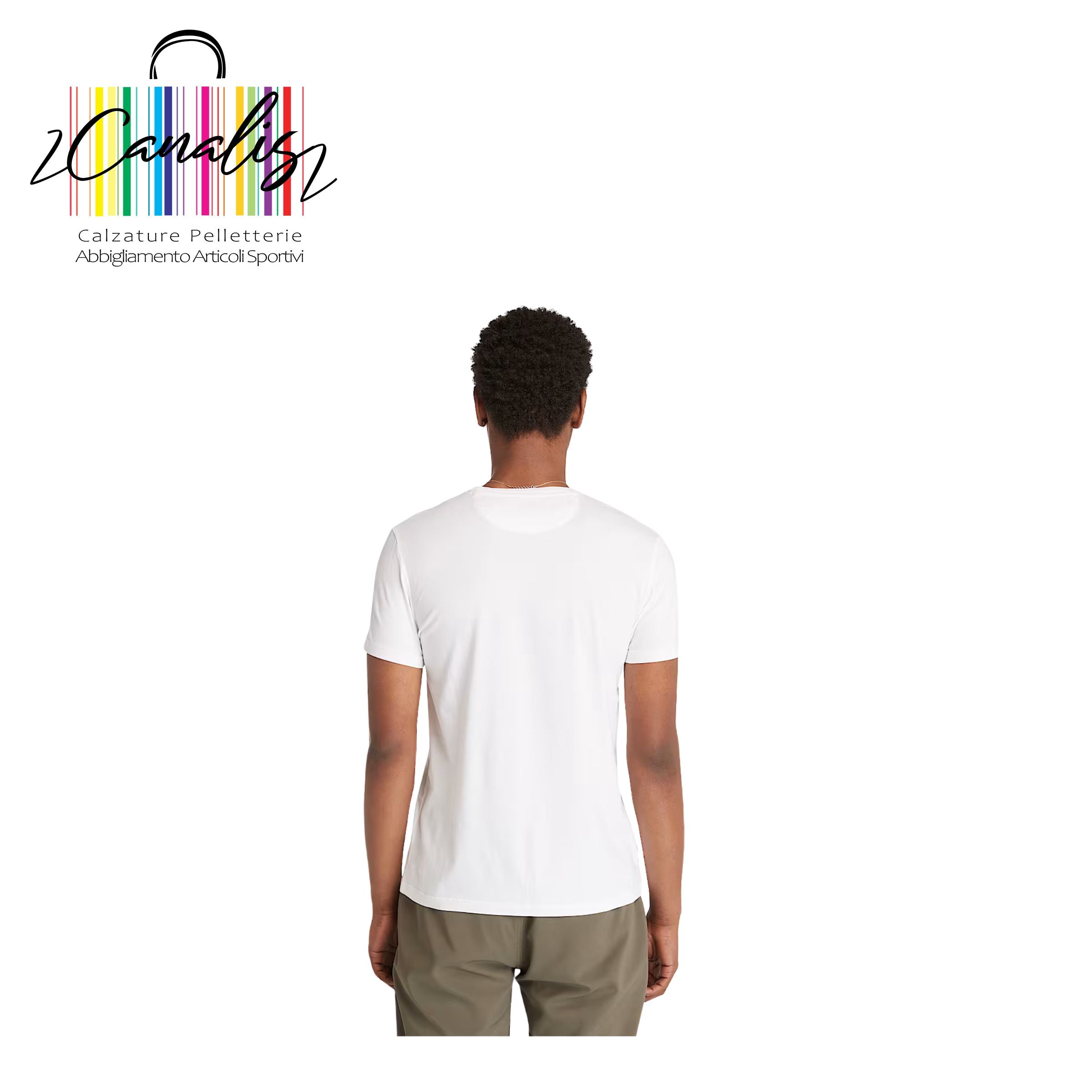 TB0A2BPR1001 DNRV Short Sleev Tee WHITE T-shirt a Maniche Corte Dunstan River da Uomo in bianco
SLIM-FIT TIMBERLAND