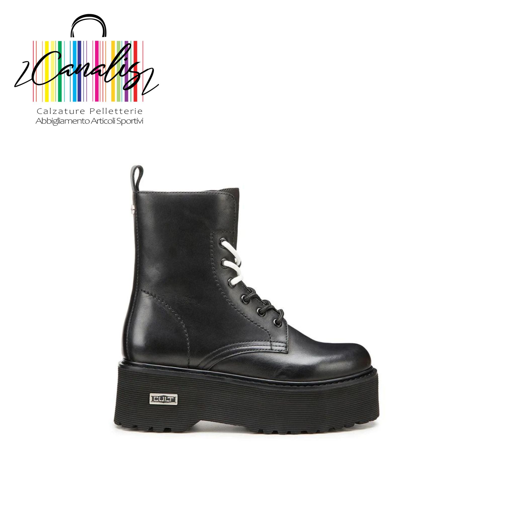 ANFIBIO DONNA CLW3460-00 AXL 3460 MID W LEATHER BLACK CULT