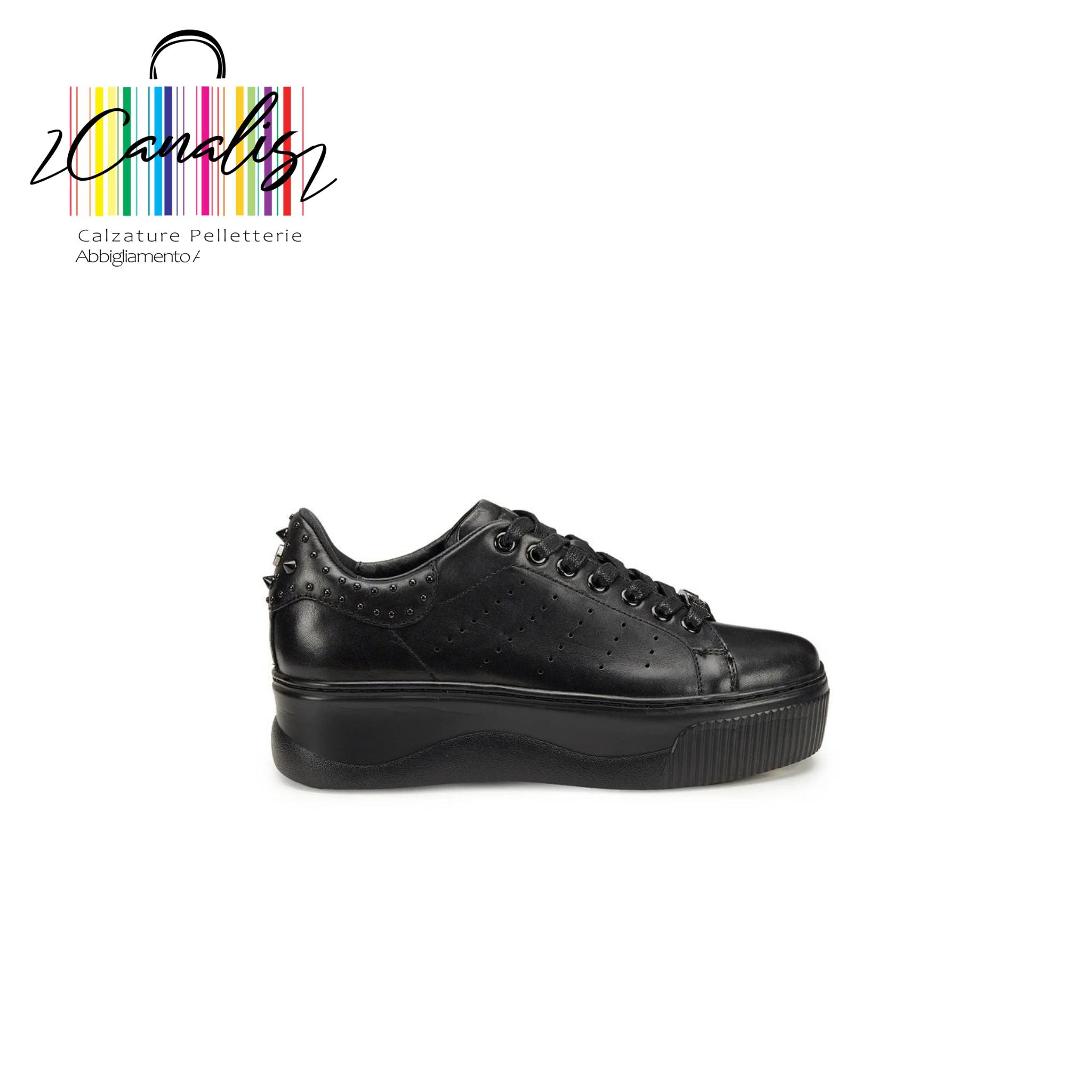SCARPA DONNA CLW4236-04 PERRY 4236 LOW LEATHER BLACK CULT