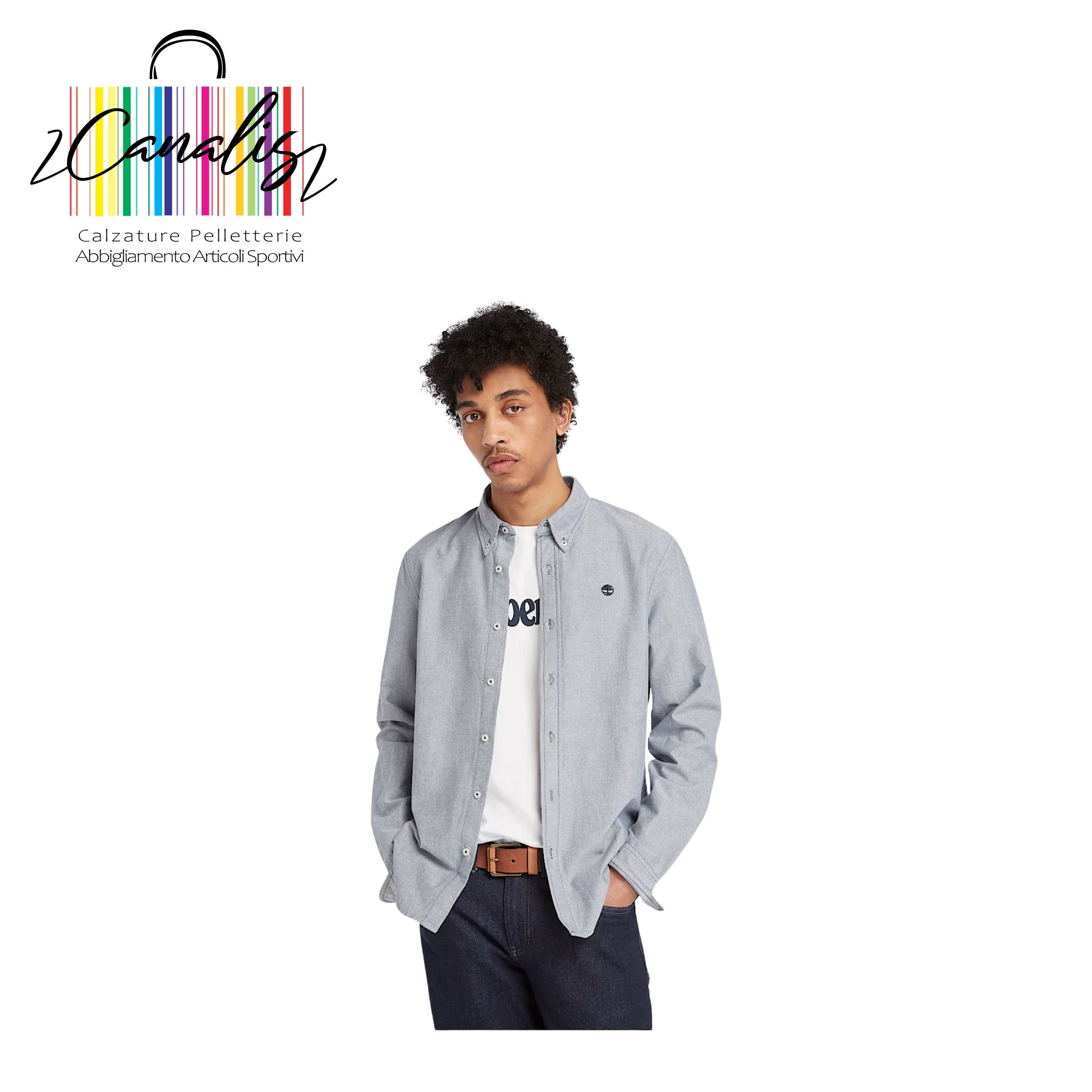 TB0A6GPNB681 Oxford Shirt MDBLU Camicia Oxford da Uomo in blu scuro
SLIM-FIT TIMBERLAND