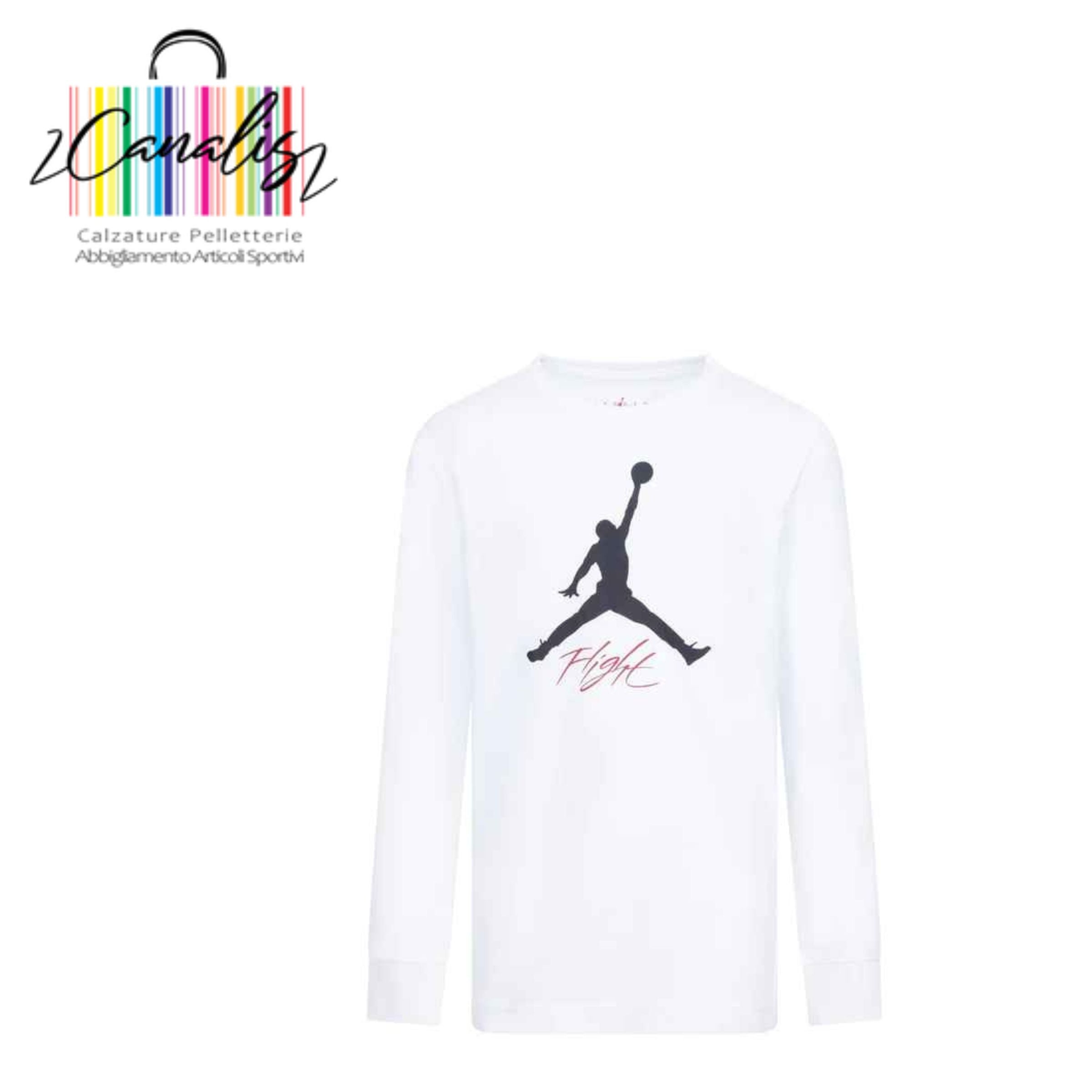 t-shirt ragazzo 95C892-001 JDB BASELINE FLIGHT LS TEE 001