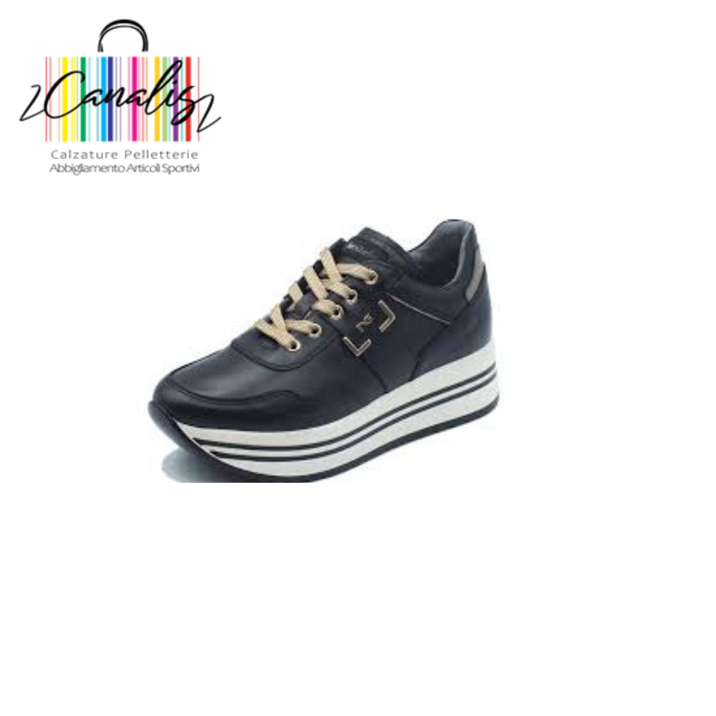 SNEAKERS DONNA NERO GIARDINI I308390D