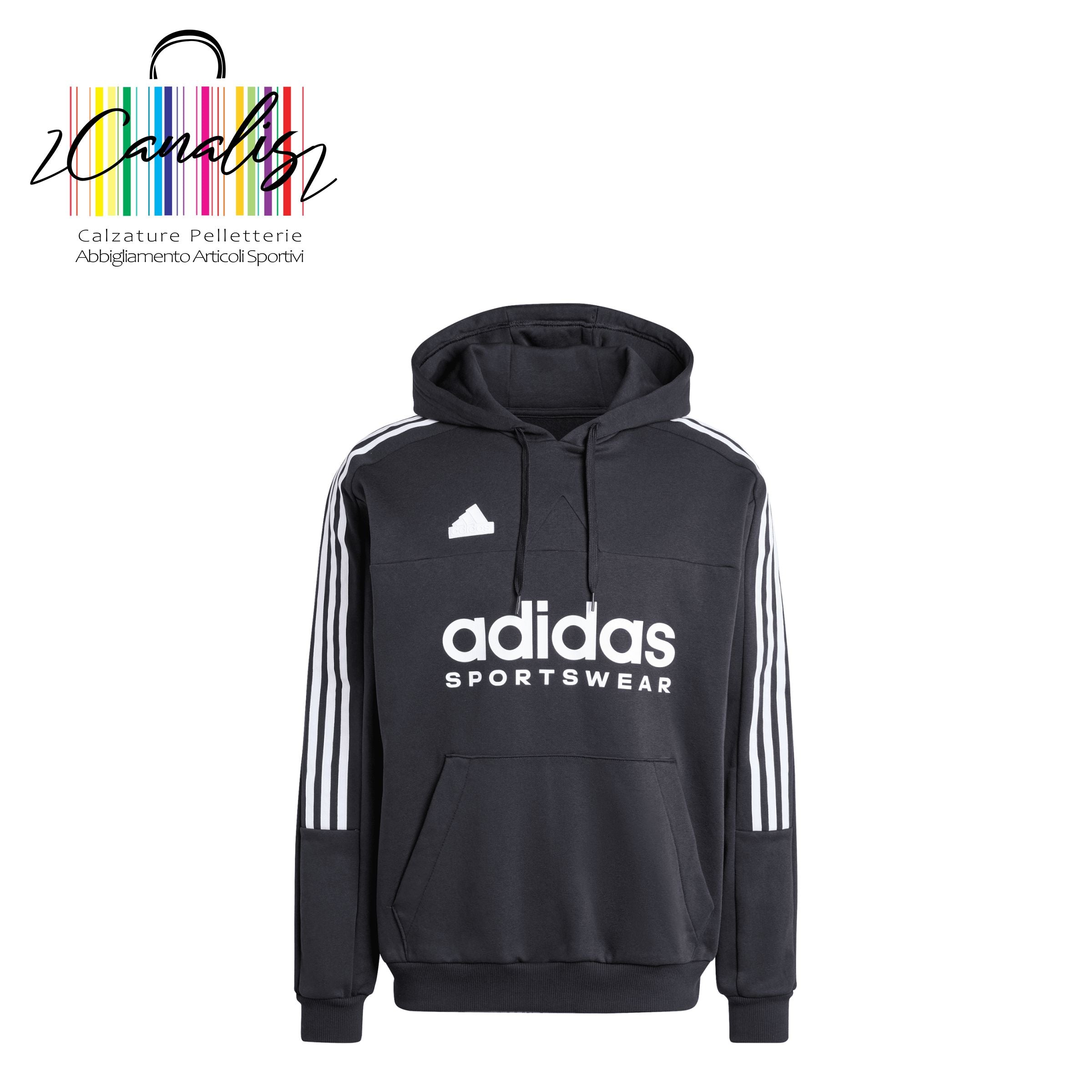 felpa uomo IW5936 M TIRO FL HDY BLACK/WHITE adidas