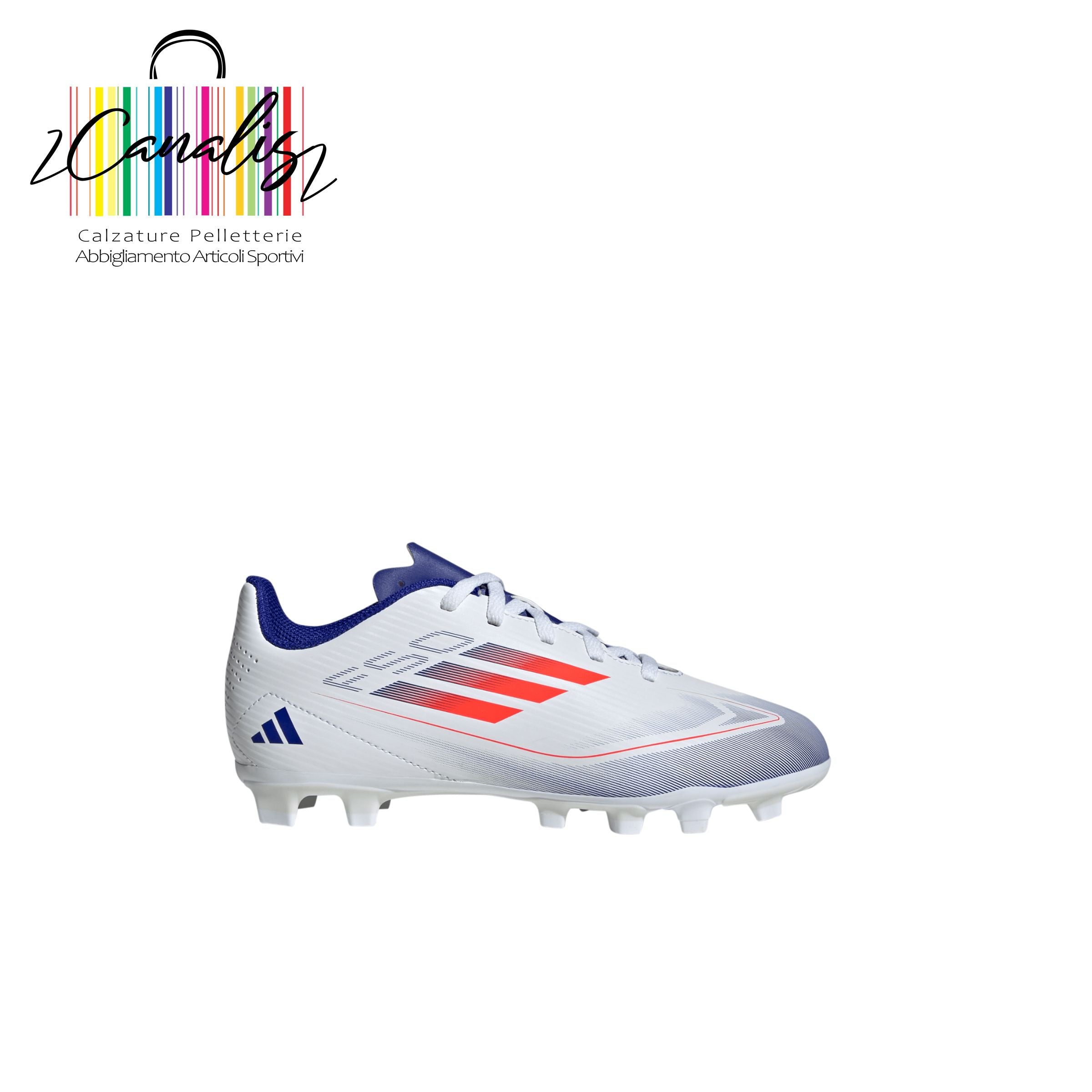 Scarpa calcio Junior IF1382 F50 CLUB FxG J FTWWHT/SOLRE adidas