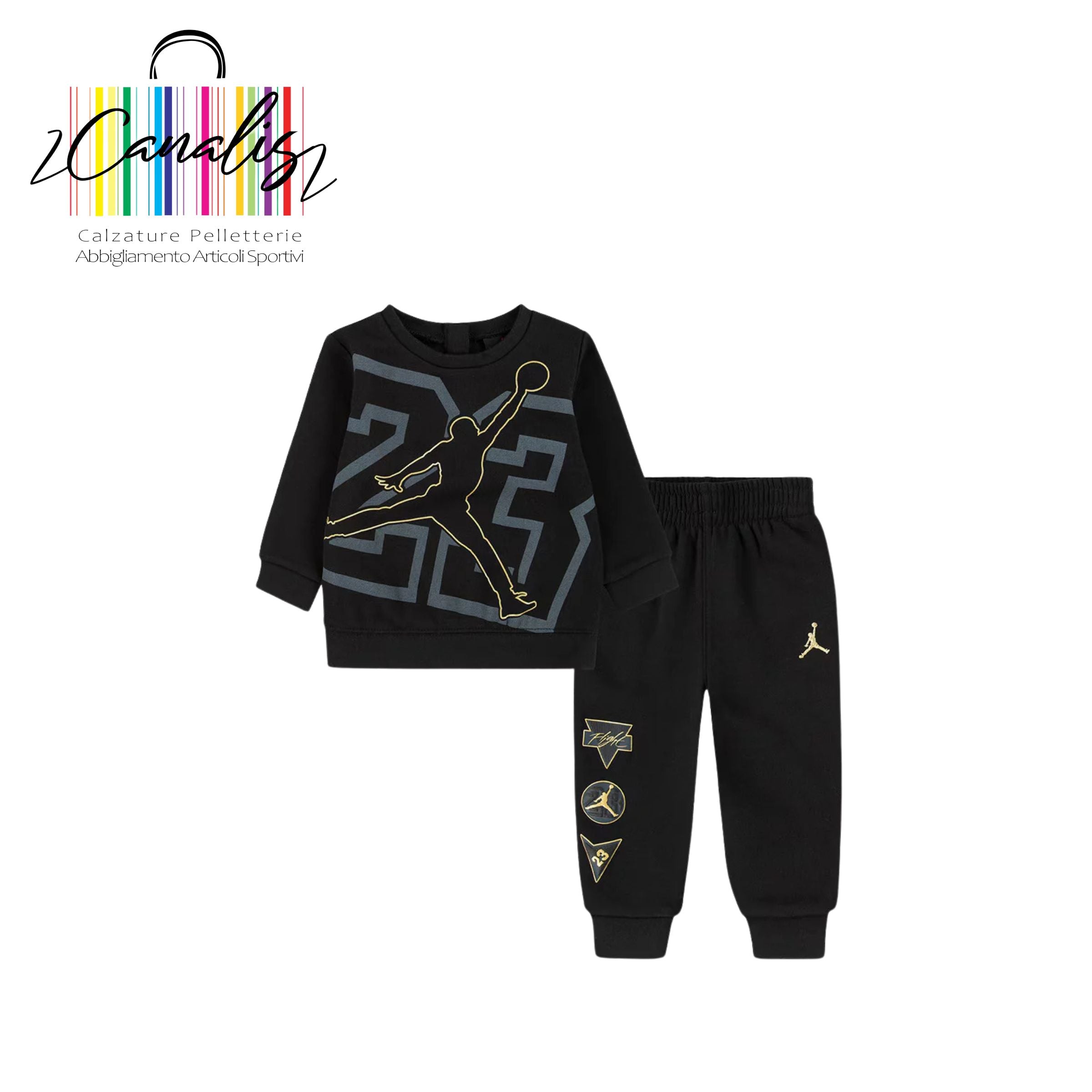 tuta bambino 65D547-023 JDB SEE ME SHINE CREW SET jordan junior