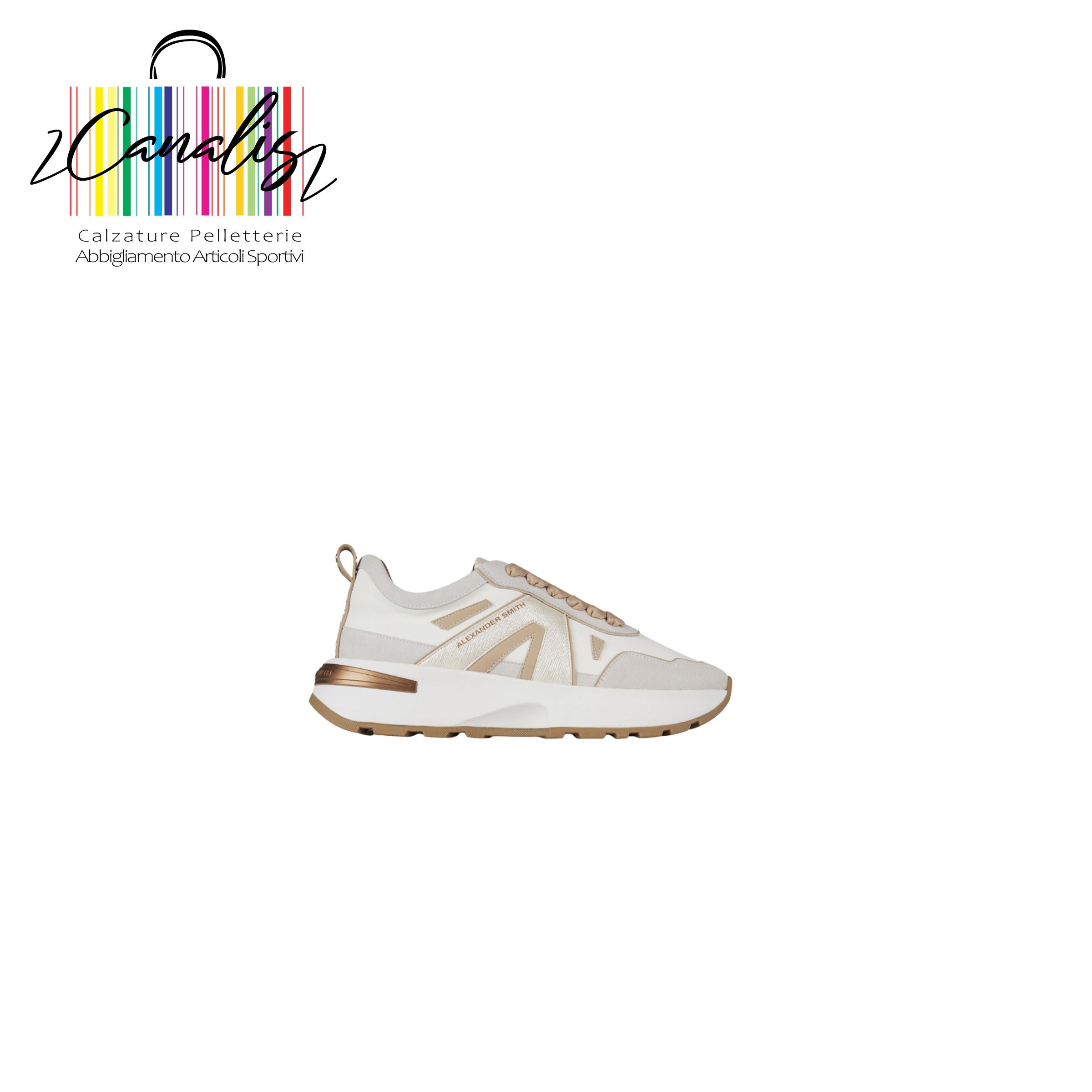 ASBDLPW-2153-FLD LIVERPOOL WOMAN OFF WHITE LIGHT GOLD
ALEXANDER SMITH SNEAKERS DONNA