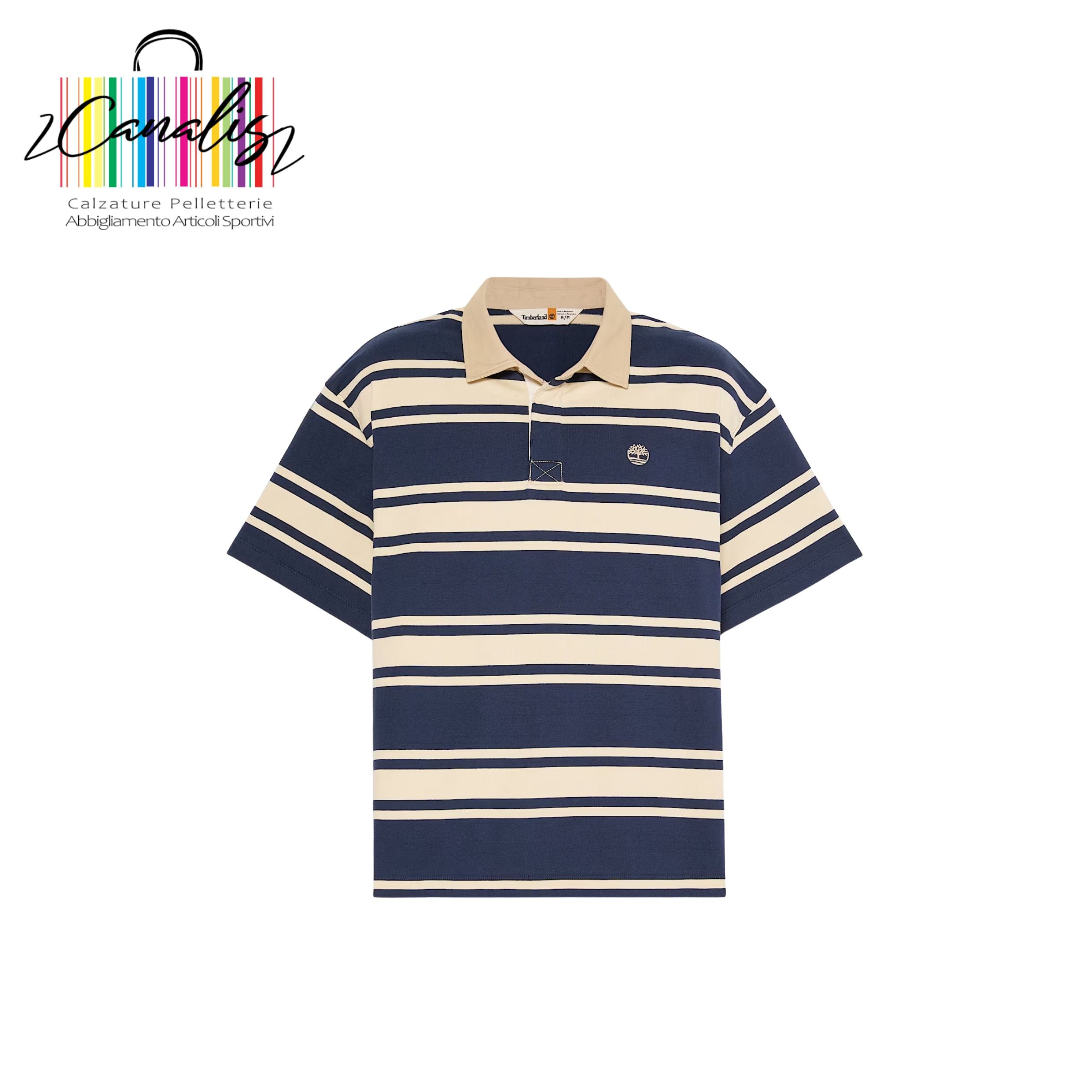 TB0A5MHGAGI1003 SS Striped Rugby Polo MISC TIMBERLAND