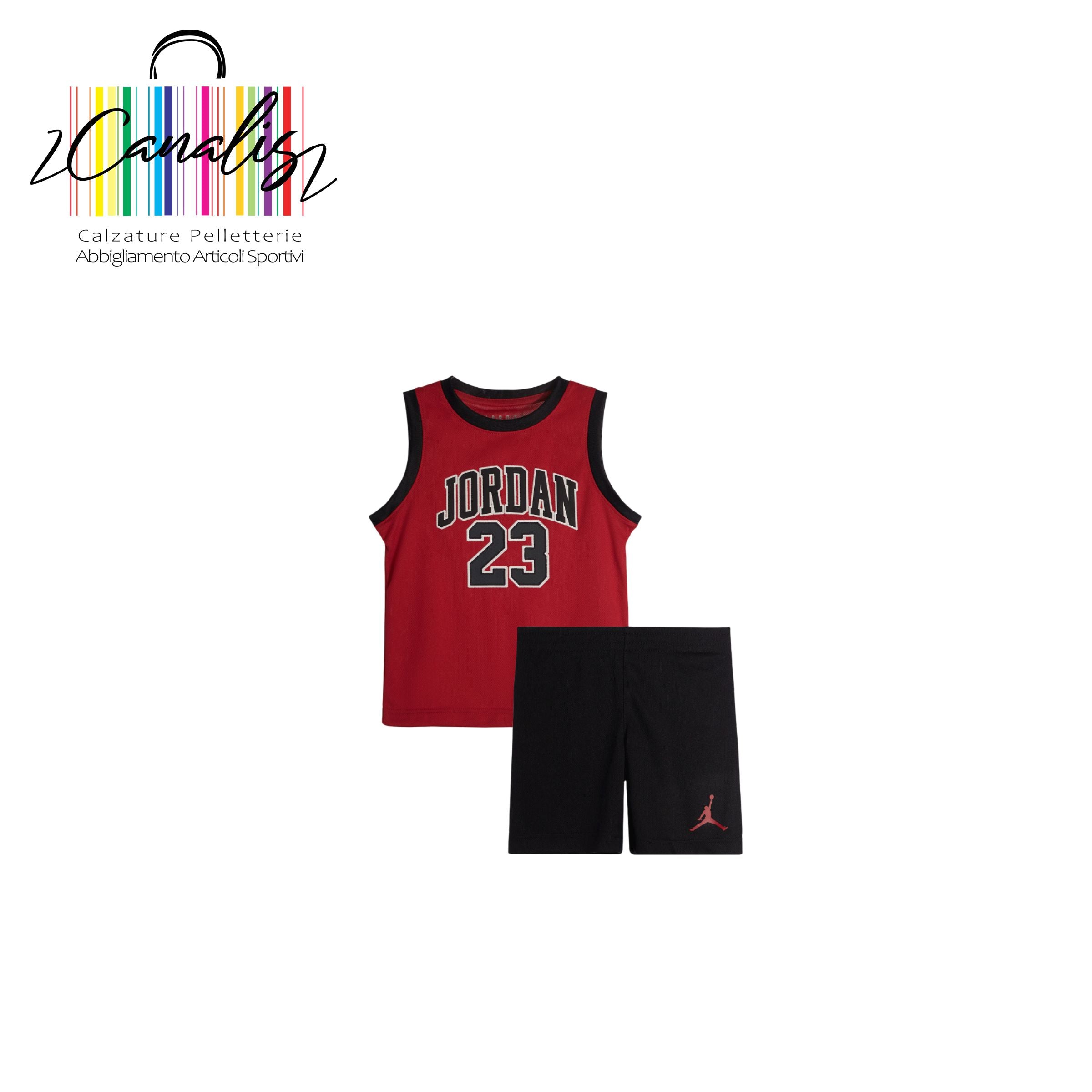 85C919-023 JDN JORDAN 23 JERSEY SET canotta +short 2/3 -6/7 anni Jordan junior