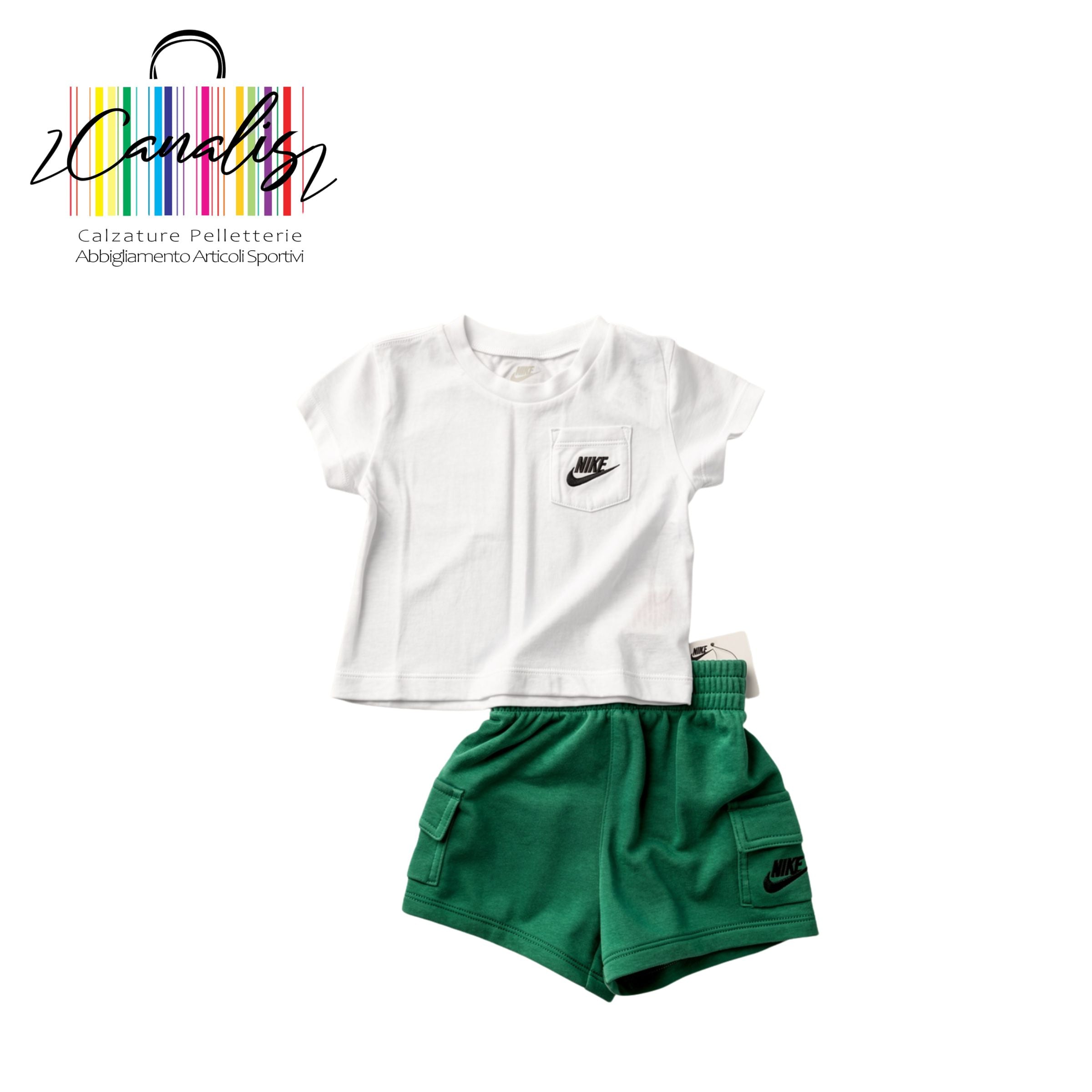 86N041-EJ1 NKB B NSW PKT TEE FT SHORT completo nike 2/7 anni bambino