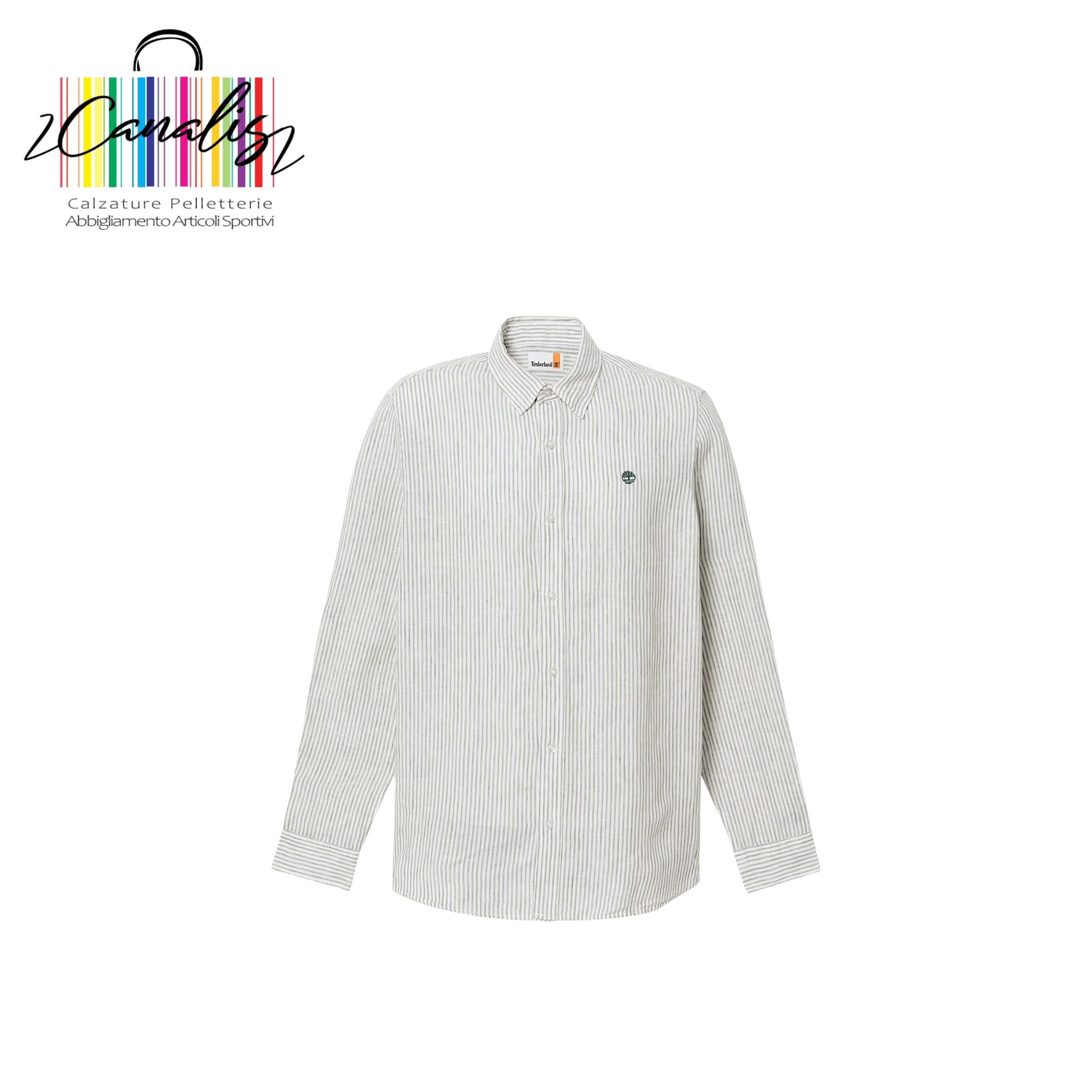 TB0A44AFA7C1004
TIMBERLAND Camicia da uomo in lino Mill Brook, vestibilità regolare