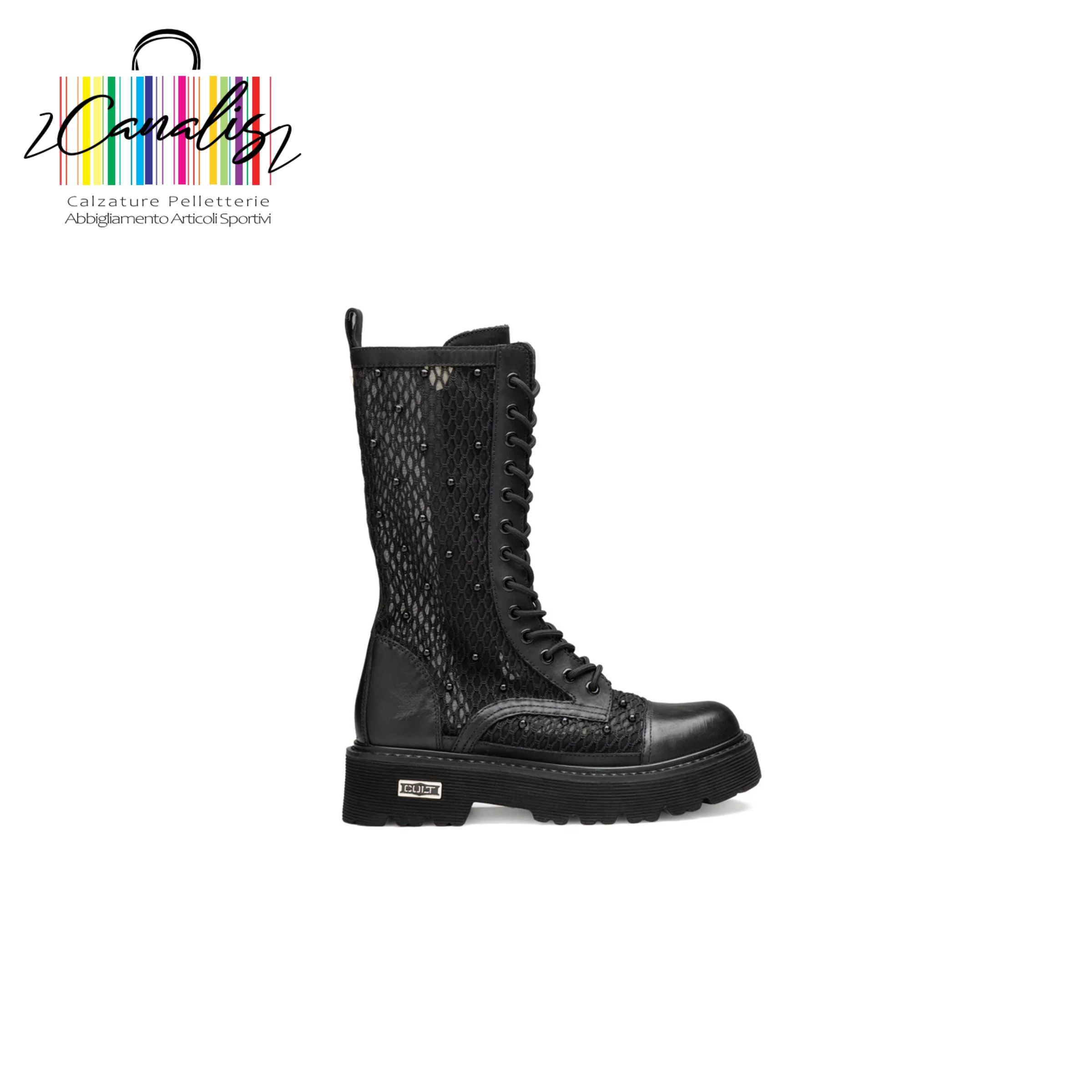 CLW469700 SLASH 4697 BOOT W MESH/LEATHER BLAC