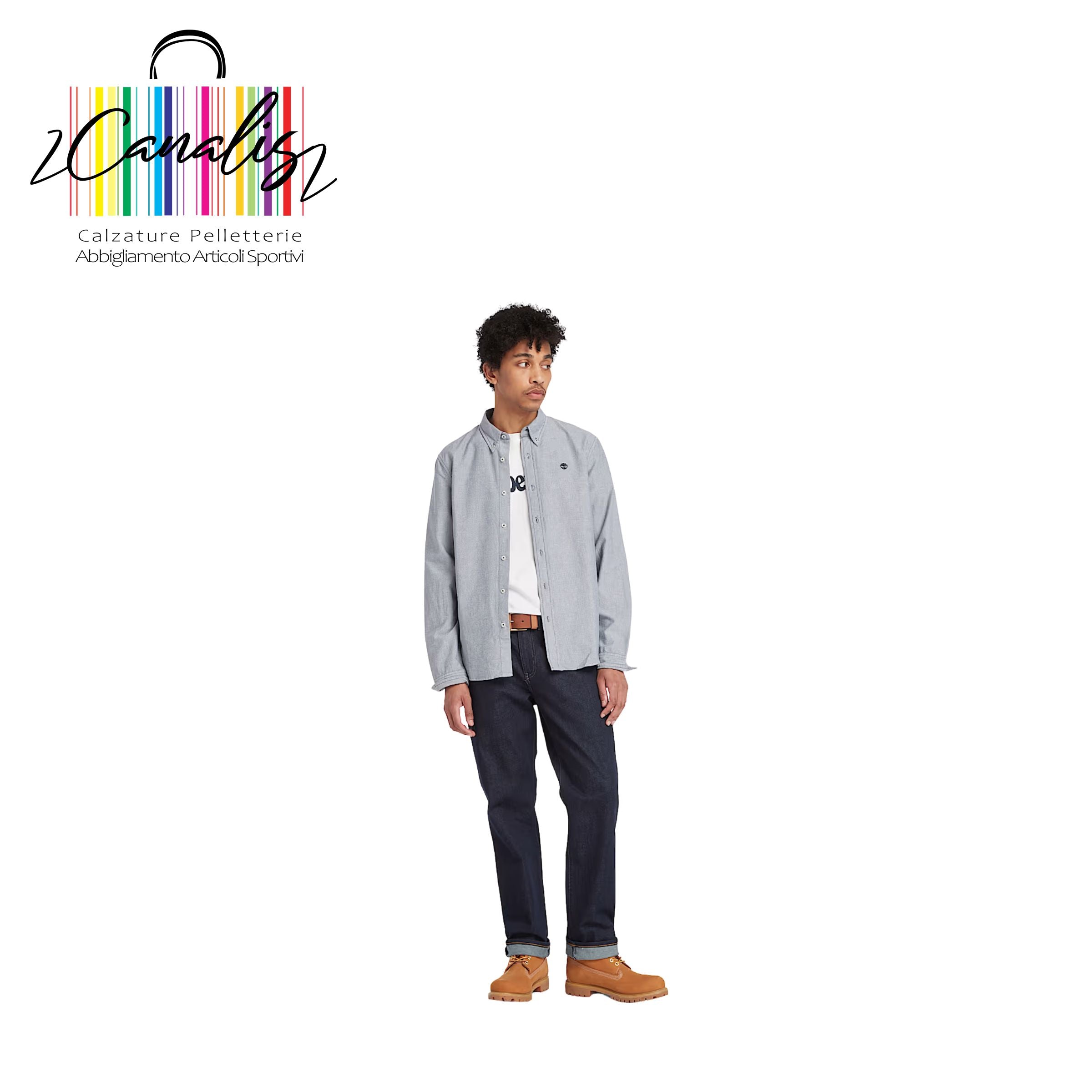 TB0A6GPNB681 Oxford Shirt MDBLU Camicia Oxford da Uomo in blu scuro
SLIM-FIT TIMBERLAND