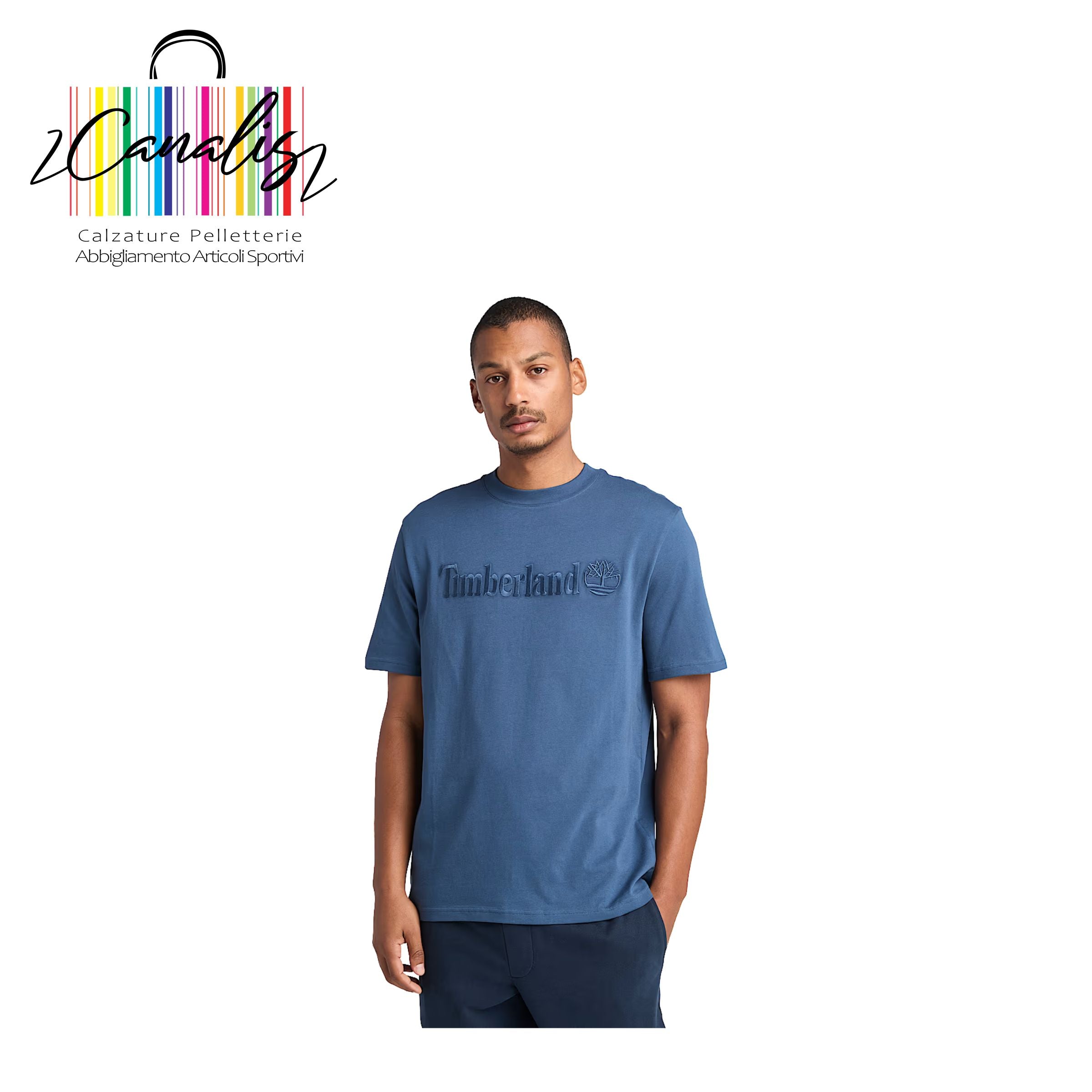 TB0A6VPE2881 HAMP Short Sleeve Tee DKBLU T-shirt Hampton da Uomo in blu scuro
TIMBERLAND